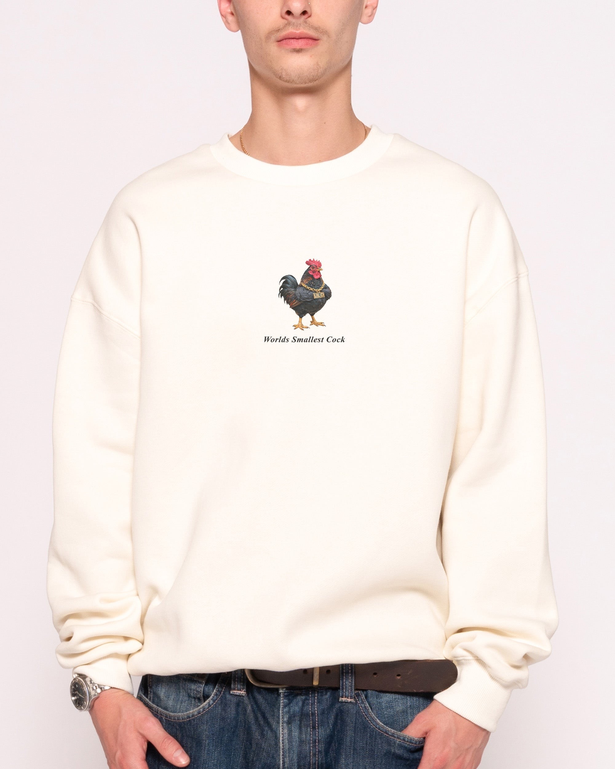 Worlds Smallest Cock Sweatshirt - Premium Unisex Graphic Sweatshirt