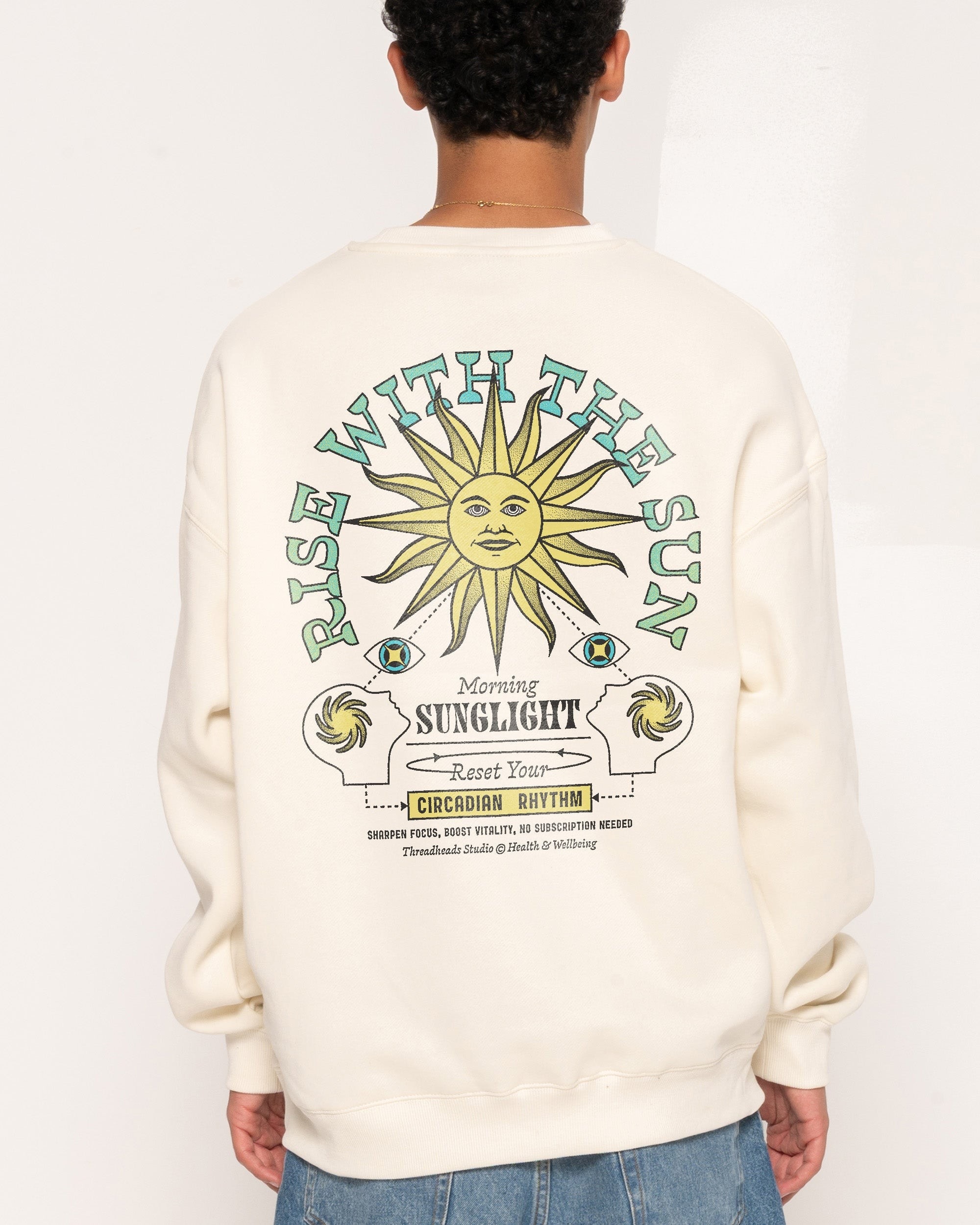 Rise With The Sun Sweatshirt - Premium Unisex Graphic Sweatshirt