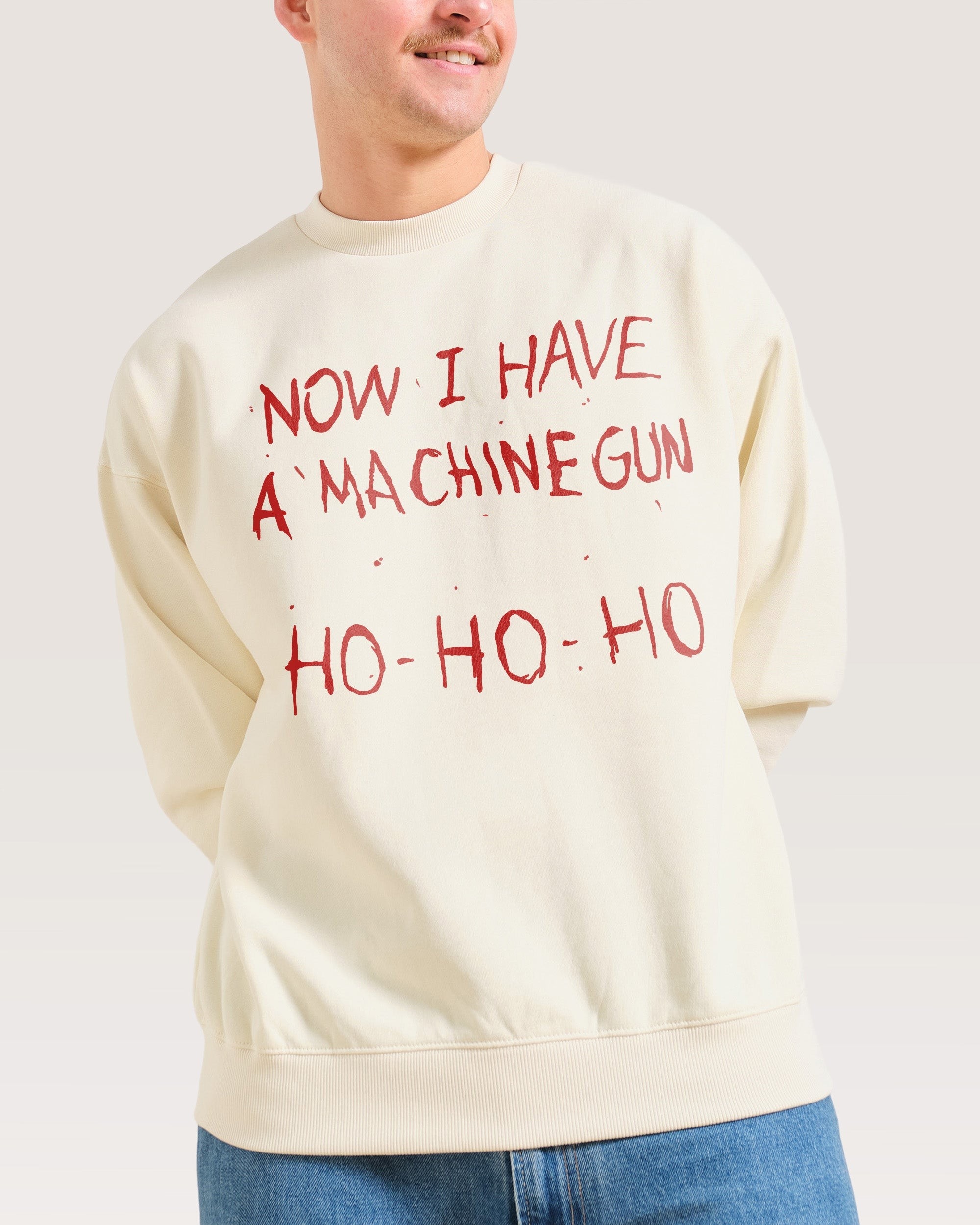 Machine Gun Ho-Ho-Ho Sweatshirt - Threadheads Premium Graphic Sweatshirt