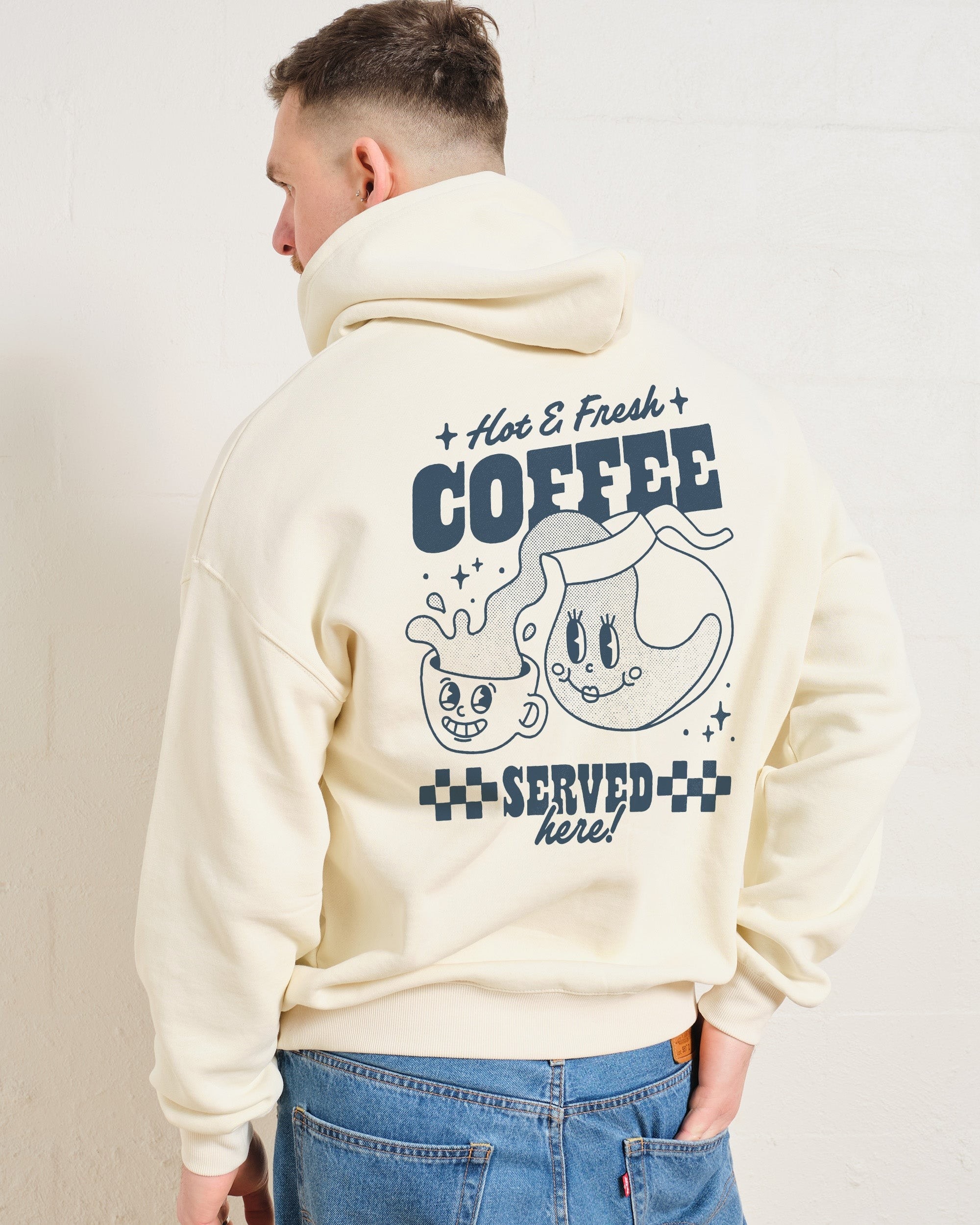Hot & Fresh Coffee Hoodie - Premium Unisex Graphic Hoodie 340 GSM Cotton Blend