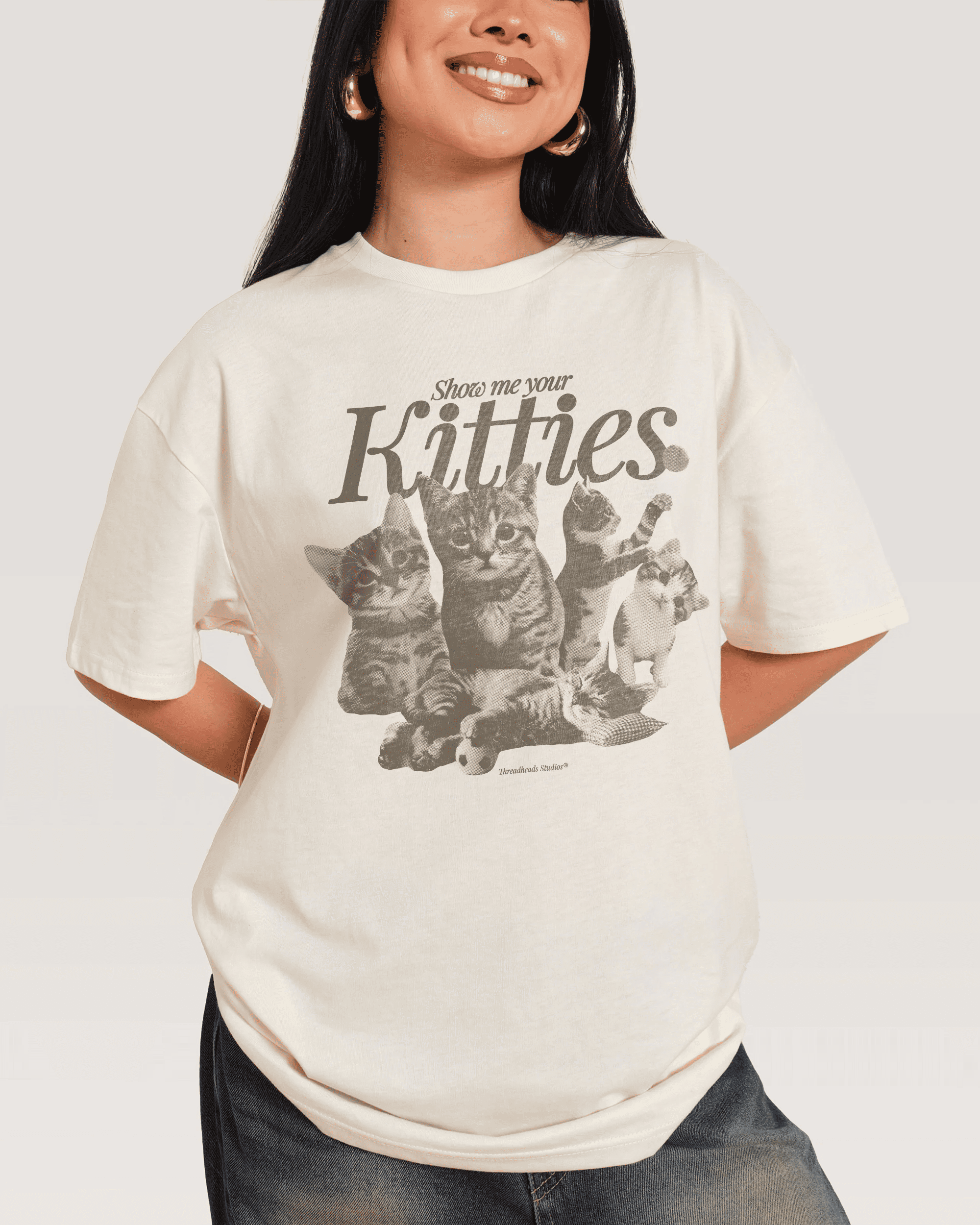 Show Me Your Kitties Cotton T-Shirt 