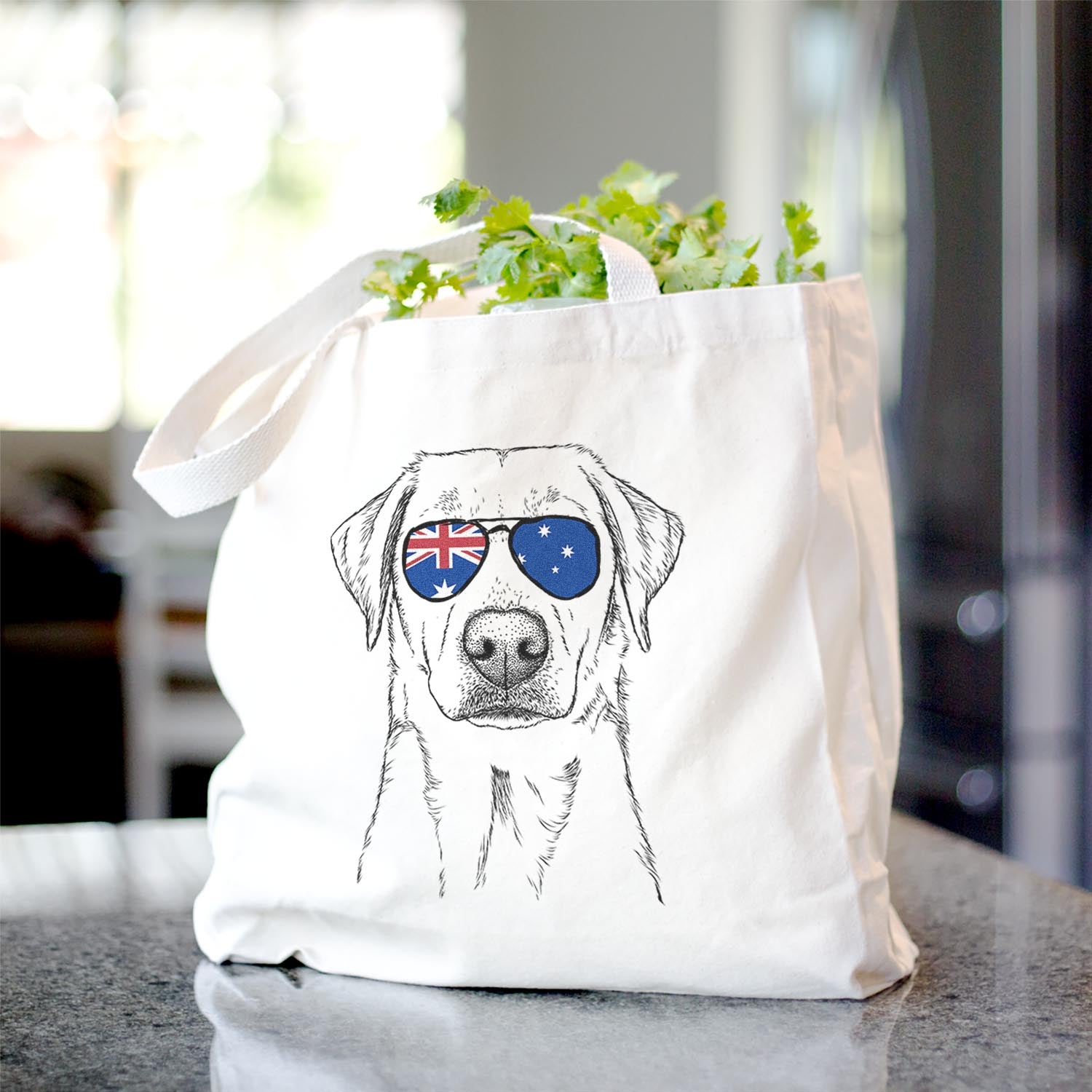 Labrador Retriever Yellow Lab Tote Bag - Stylish Cotton Canvas Tote