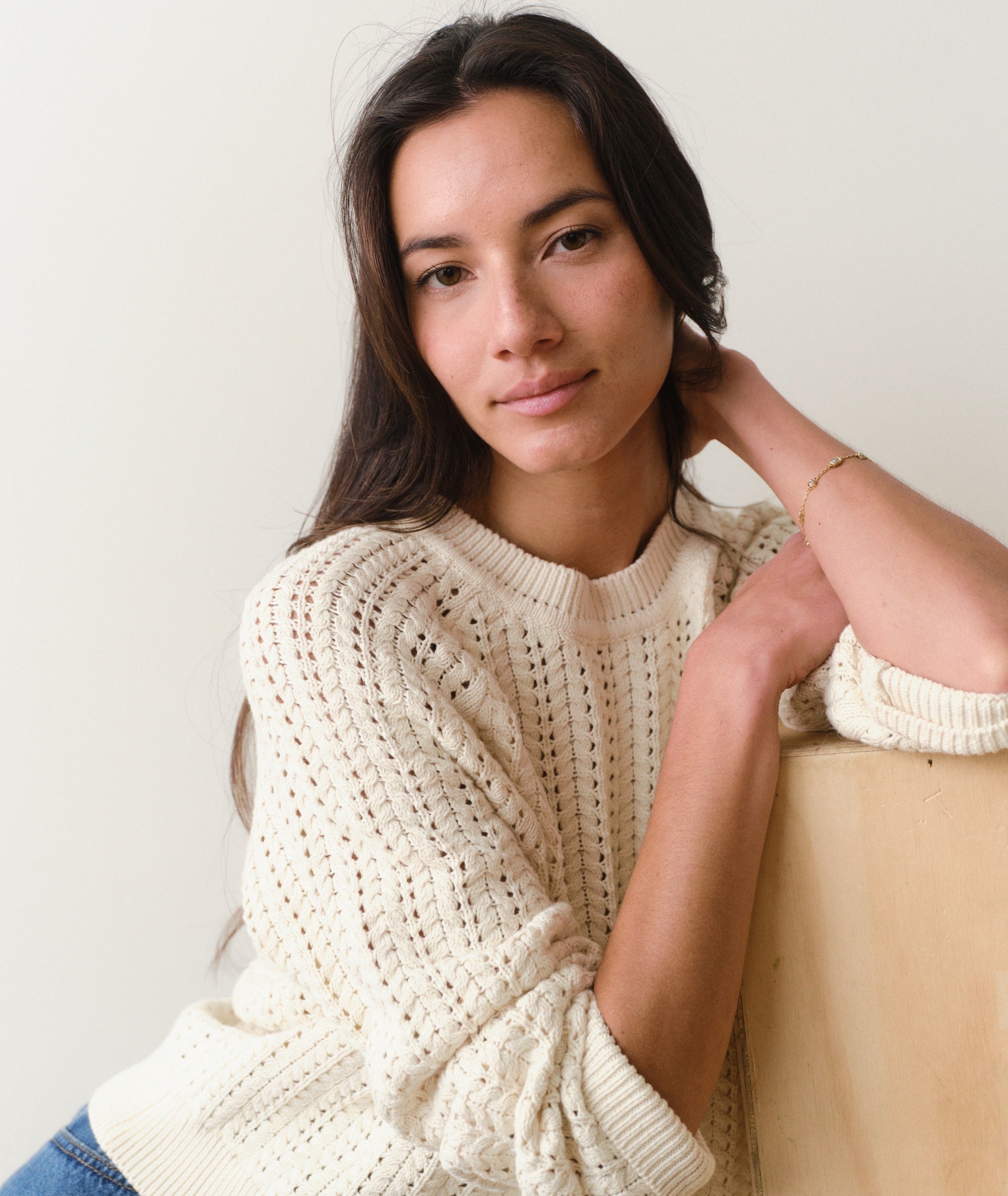 Mina Pointelle Sweater