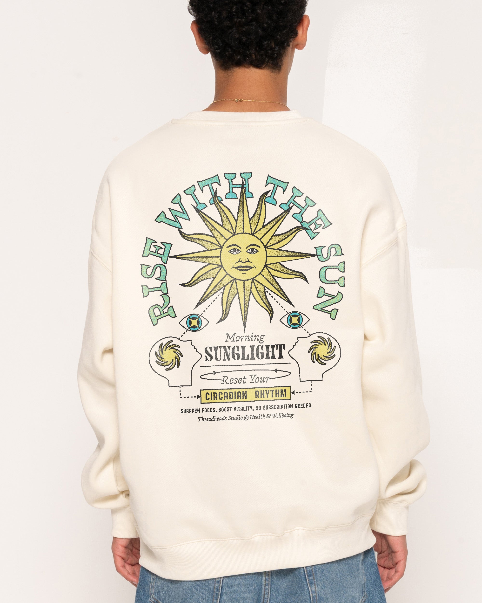 Rise With The Sun Sweatshirt - Premium Unisex Graphic Sweatshirt