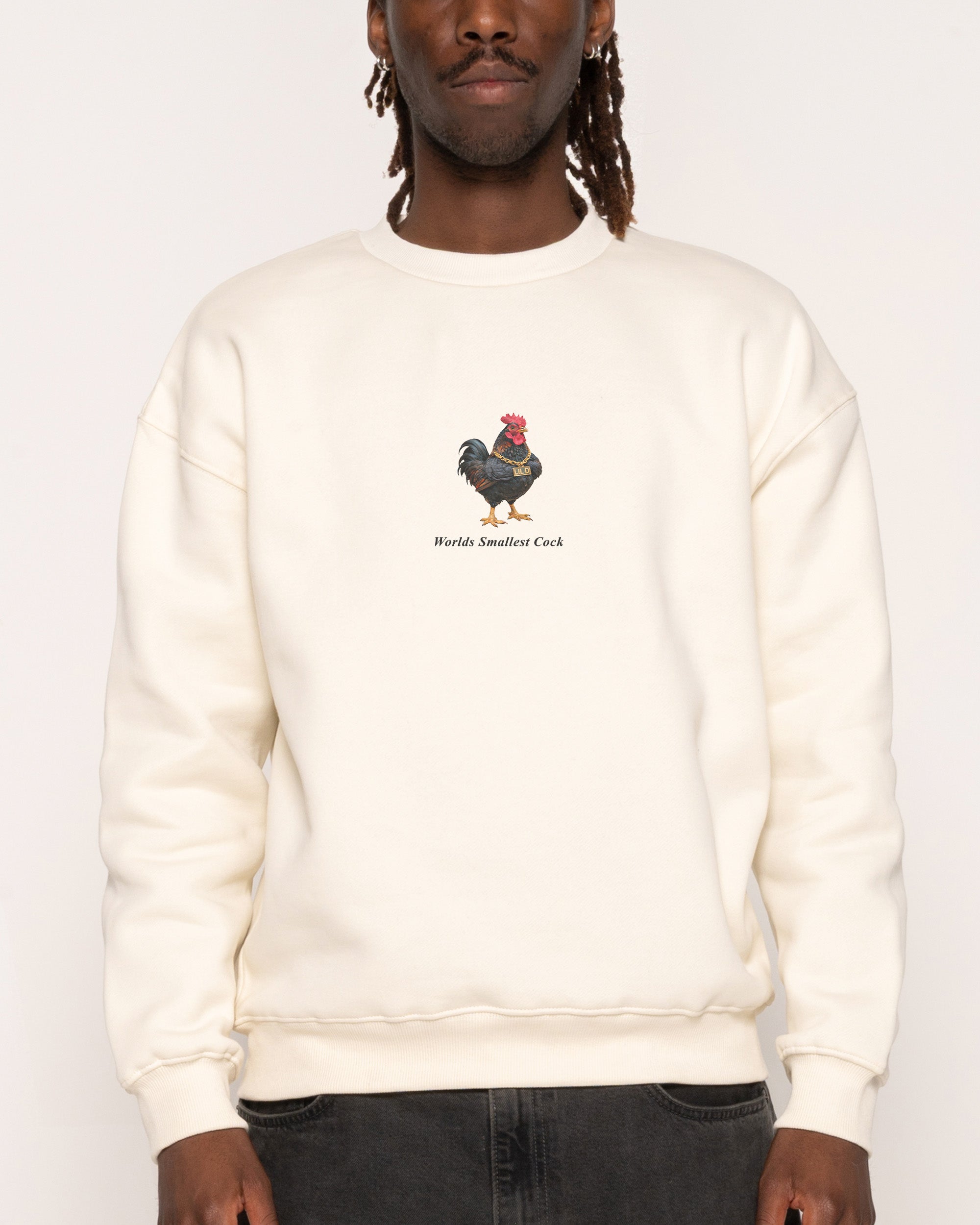 Worlds Smallest Cock Sweatshirt - Premium Unisex Graphic Sweatshirt