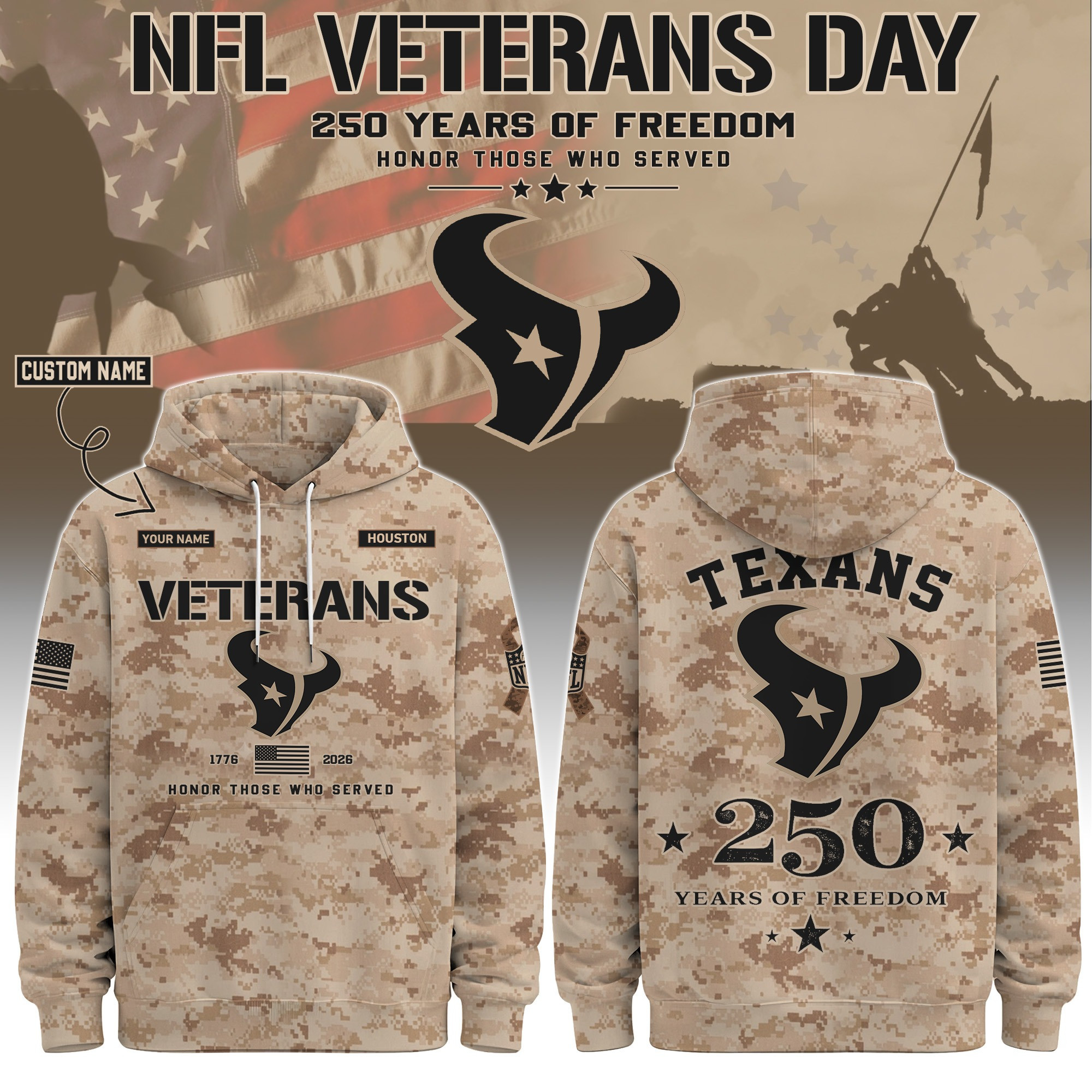 Glamasiacorner Men's Houston Texans Hoodie
