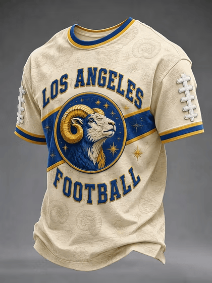 Glamasiacorner Men's Los Angeles Rams T-Shirt - Game Day Football