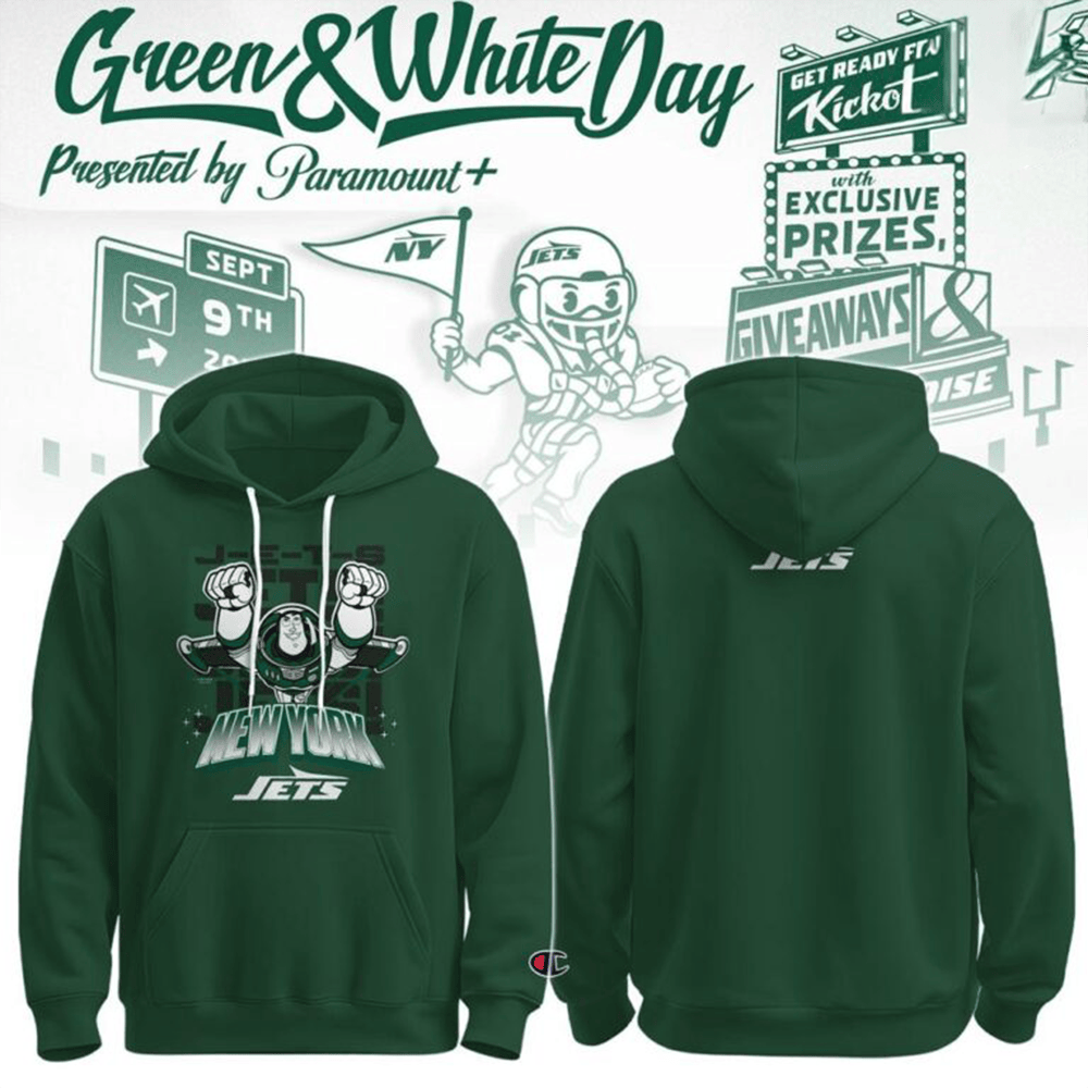 Glamasiacorner Men's New York Jets Pullover Hoodie