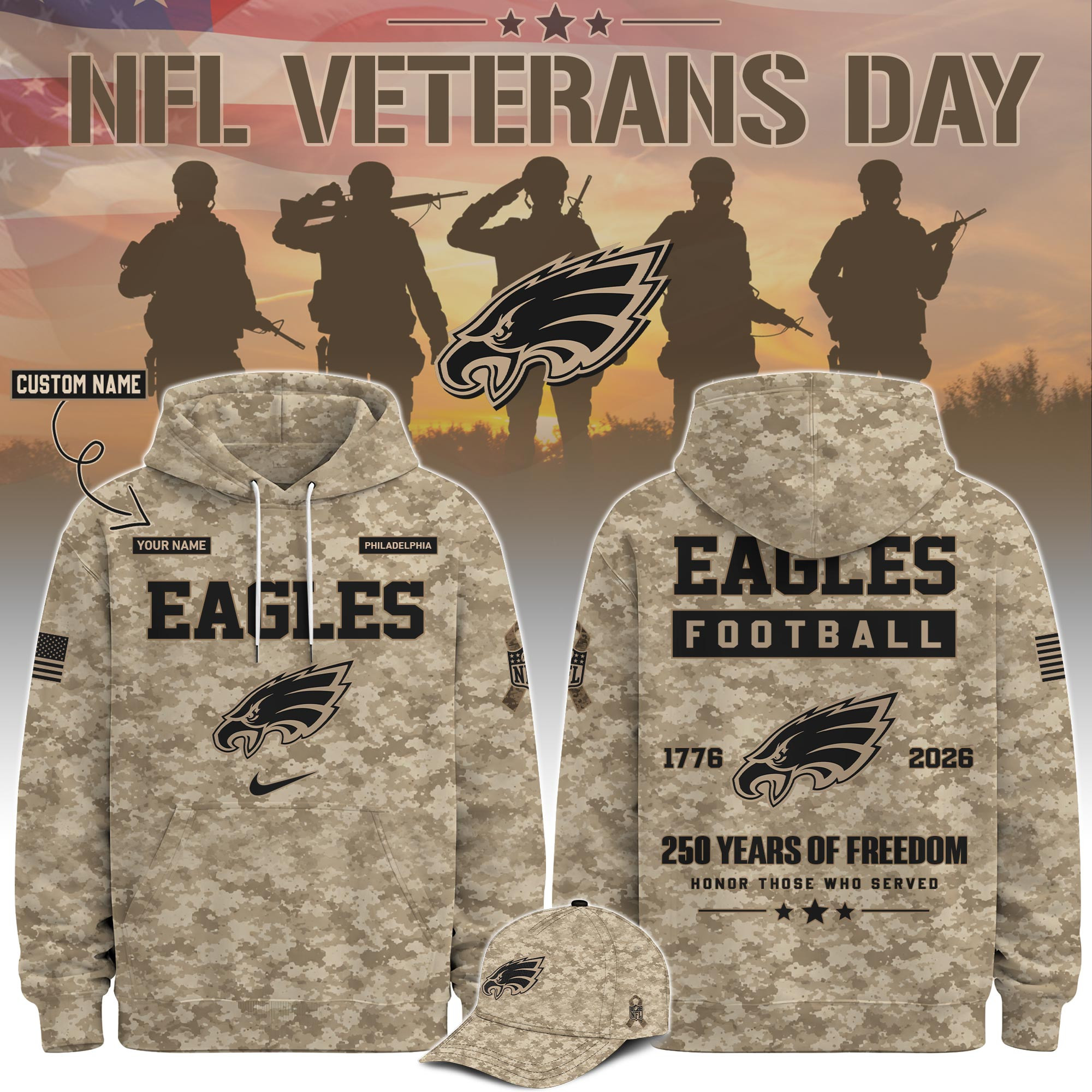 Glamasiacorner Men's Philadelphia Eagles Hoodie