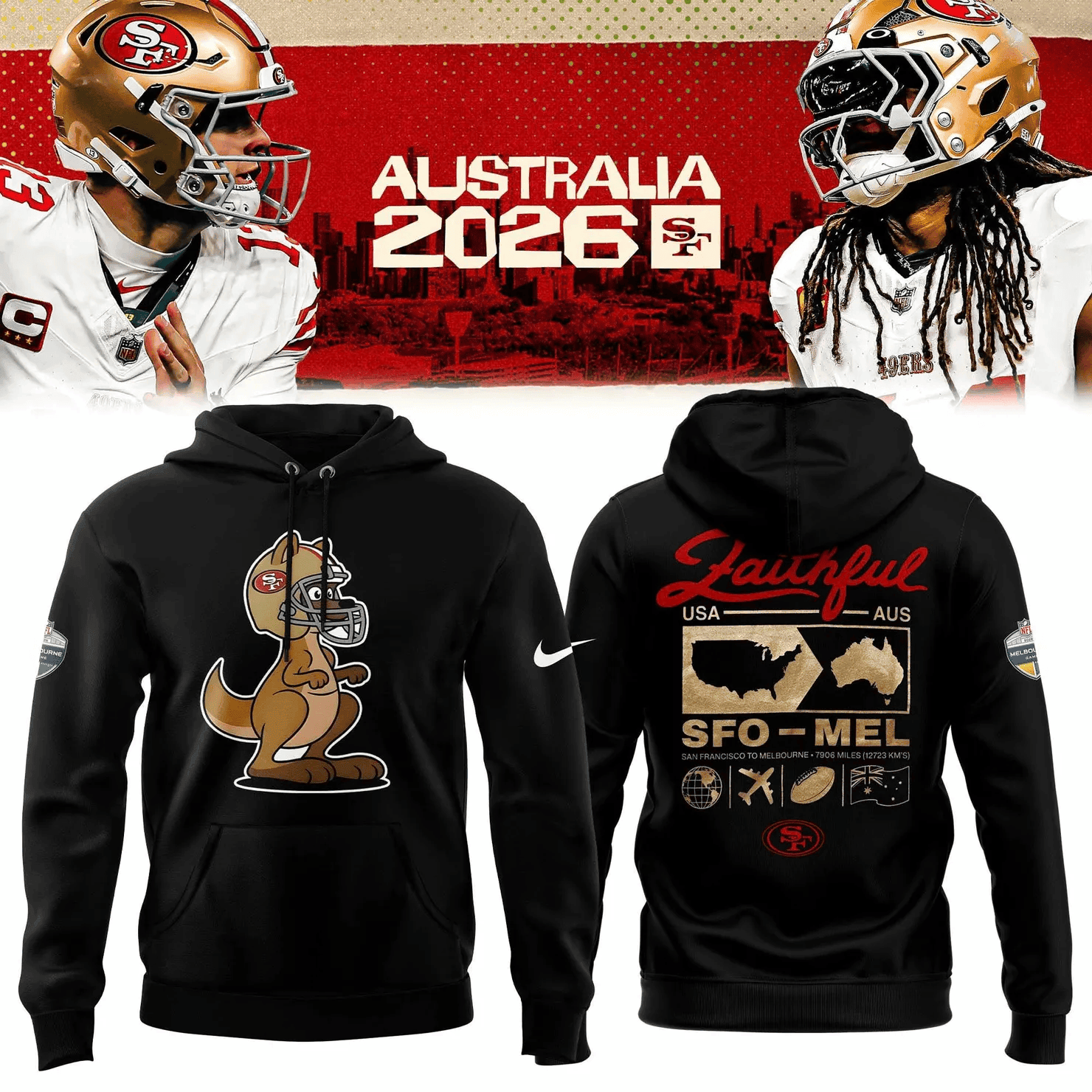 Glamasiacorner Men's San Francisco 49ers Hoodie