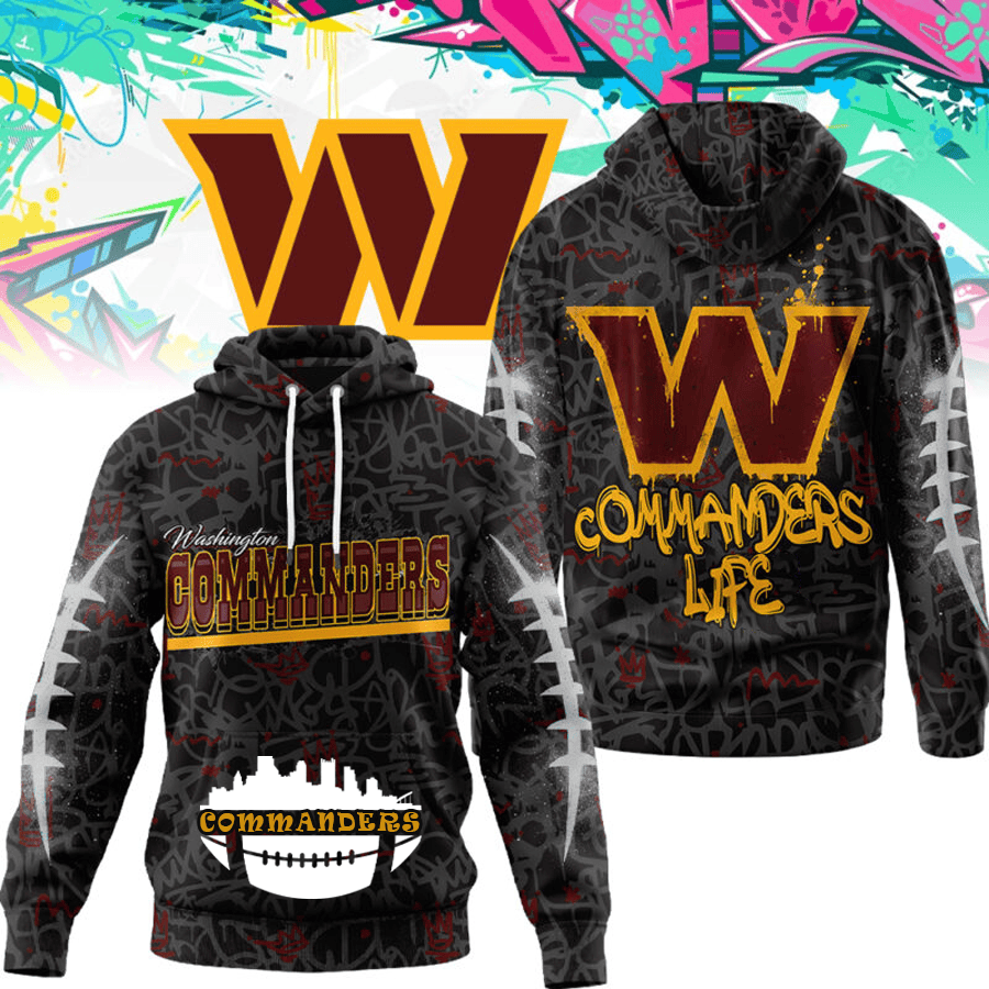 Glamasiacorner Men's Washington Commanders Hoodie - Football