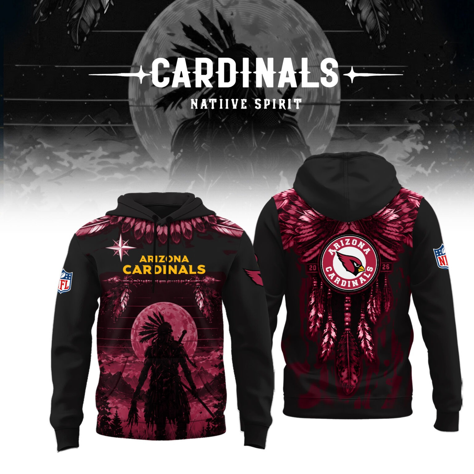 Glamasiacorner Unisex Arizona Cardinals Hoodie