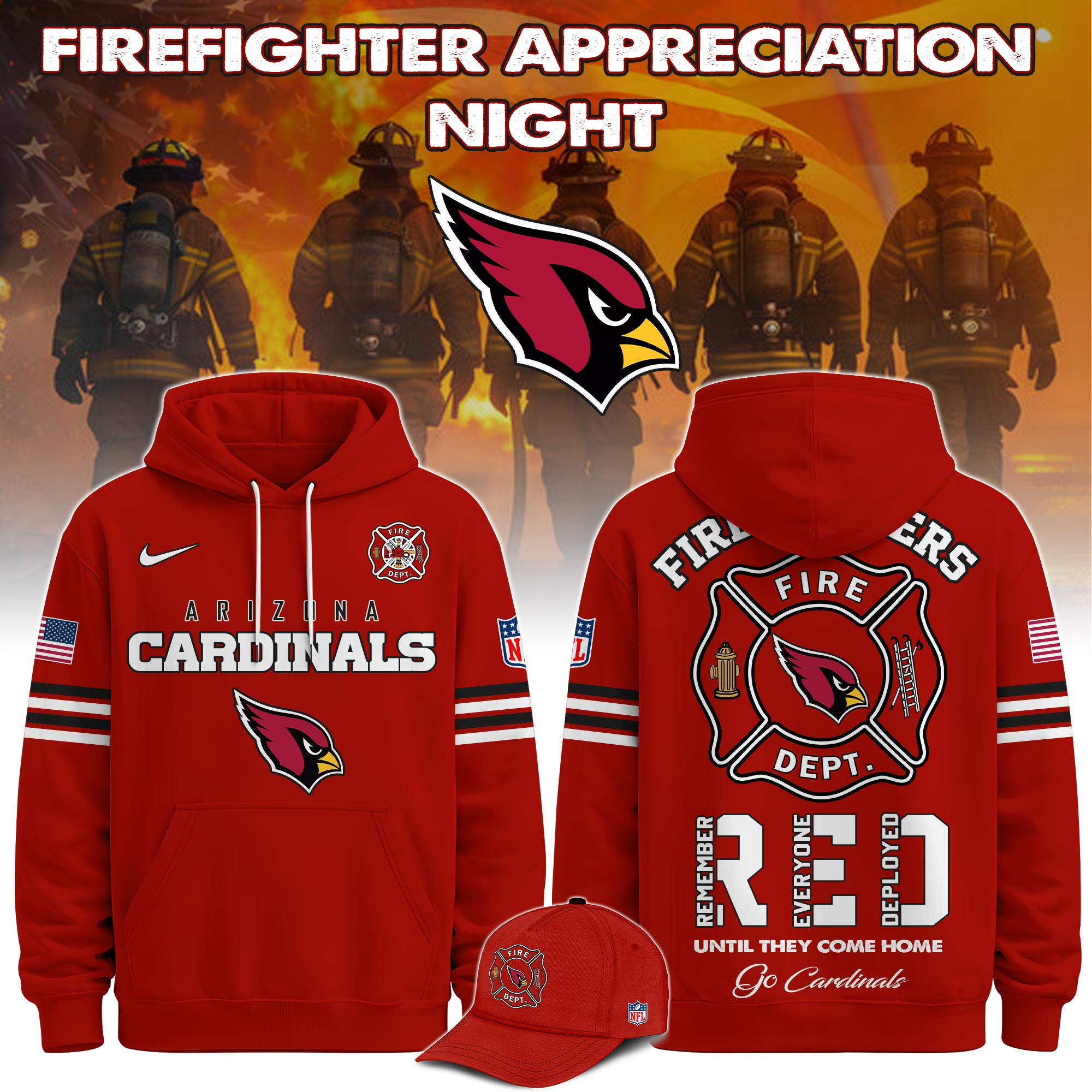 Glamasiacorner Unisex Arizona Cardinals Hoodie