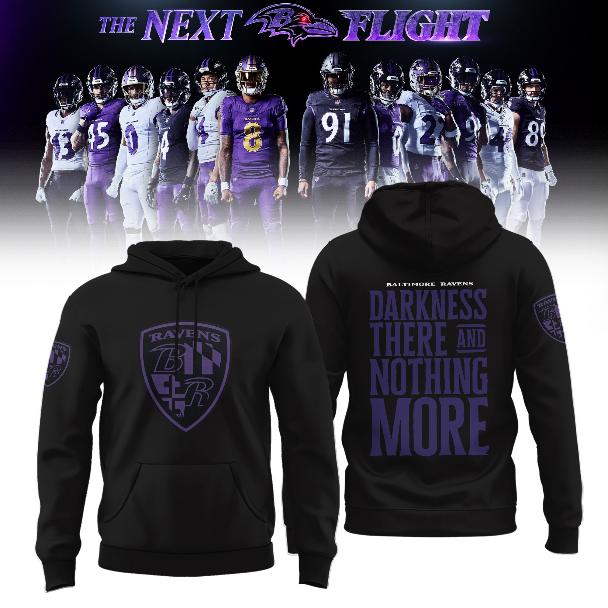 Glamasiacorner Unisex Baltimore Ravens Hoodie - Game Day Football