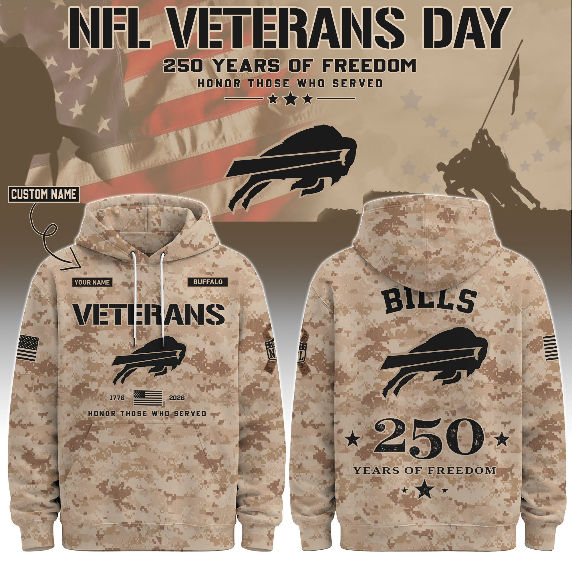 Glamasiacorner Unisex Buffalo Bills Hoodie - Football