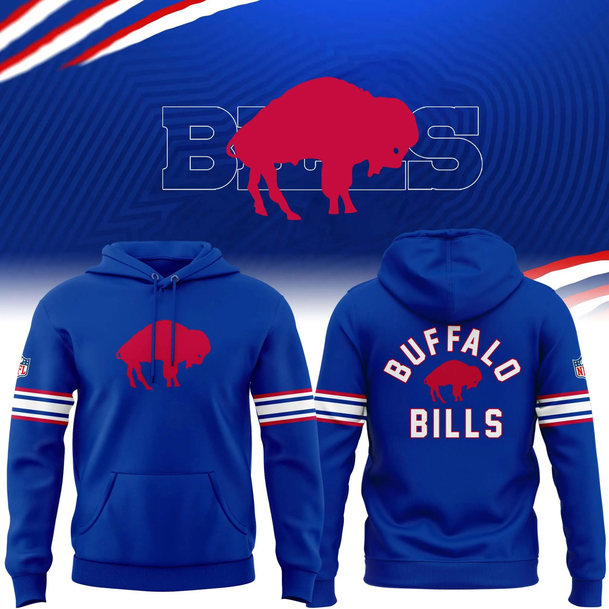 Glamasiacorner Unisex Buffalo Bills Hoodie - Game Day