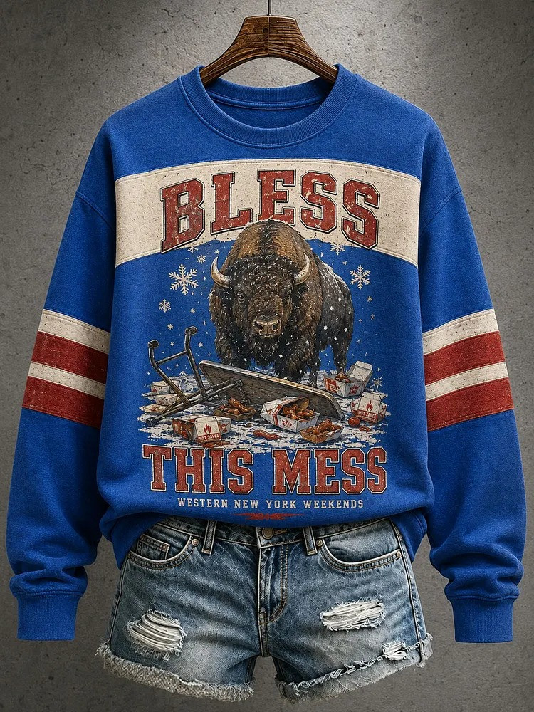 Glamasiacorner Unisex Buffalo Bills Sweatshirt