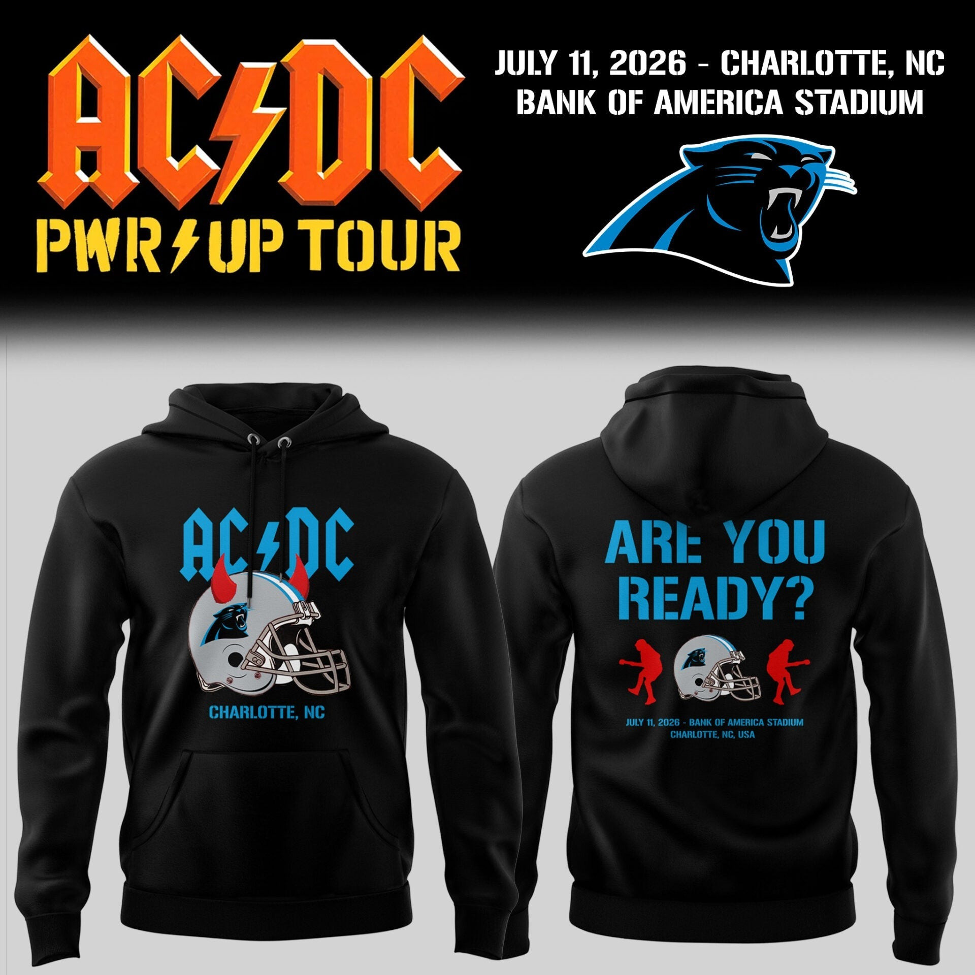 Glamasiacorner Unisex Carolina Panthers Hoodie