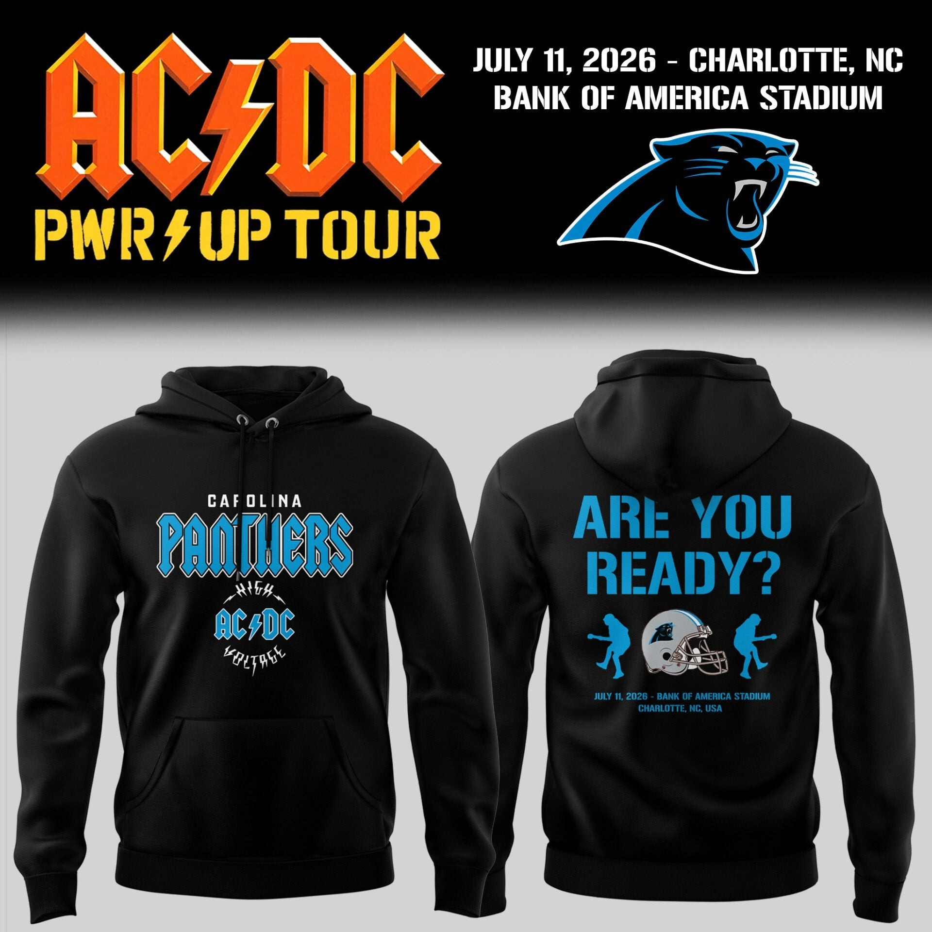Glamasiacorner Unisex Carolina Panthers Hoodie
