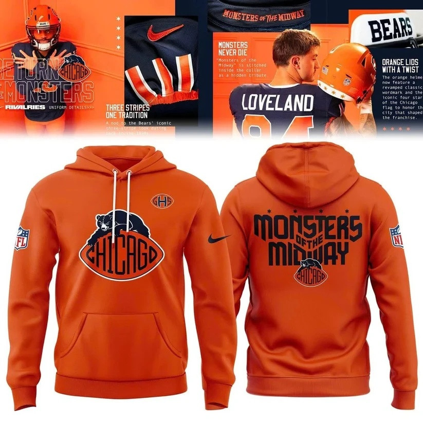 Glamasiacorner Unisex Chicago Bears Hoodie - Football