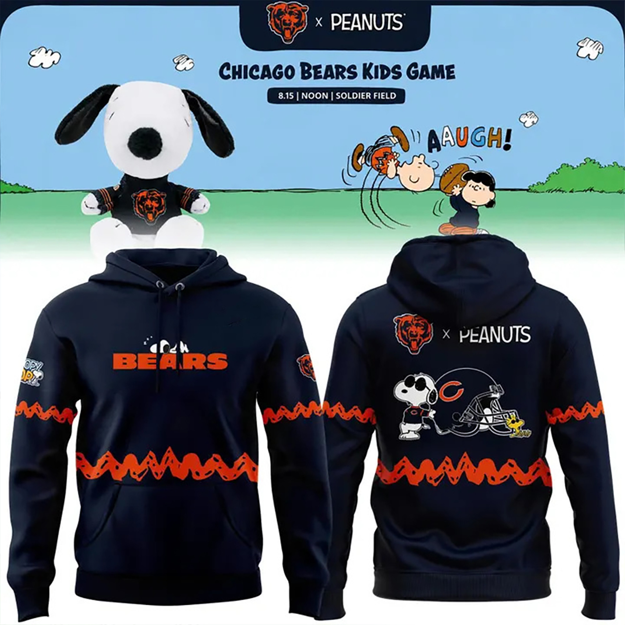 Glamasiacorner Unisex Chicago Bears Hoodie - Football