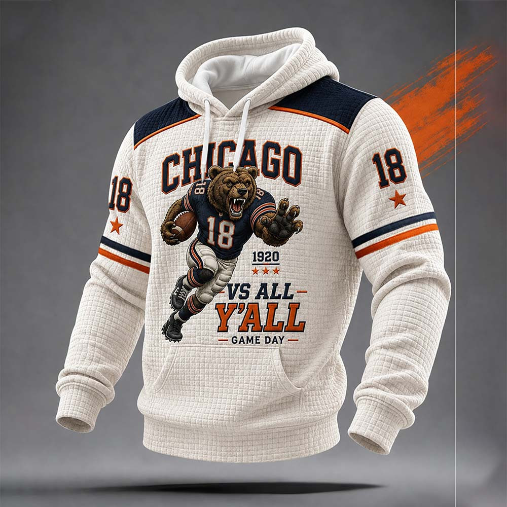 Glamasiacorner Unisex Chicago Bears Hoodie - Game Day