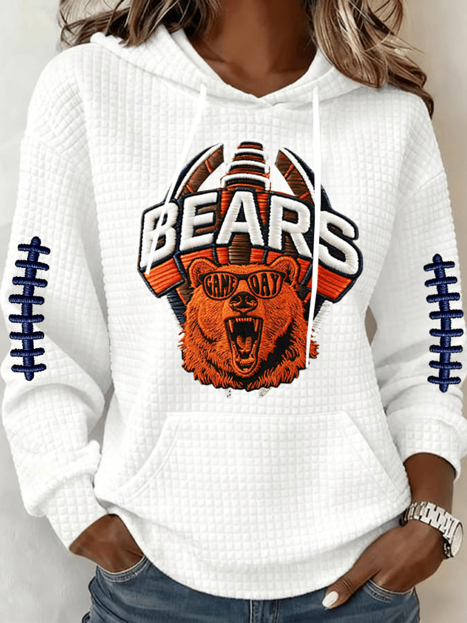 Glamasiacorner Unisex Chicago Bears Hoodie - Game Day Football