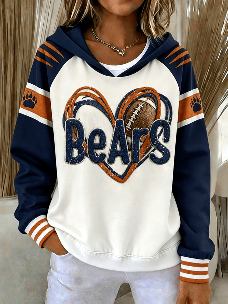 Glamasiacorner Unisex Chicago Bears Hoodie - Game Day Football