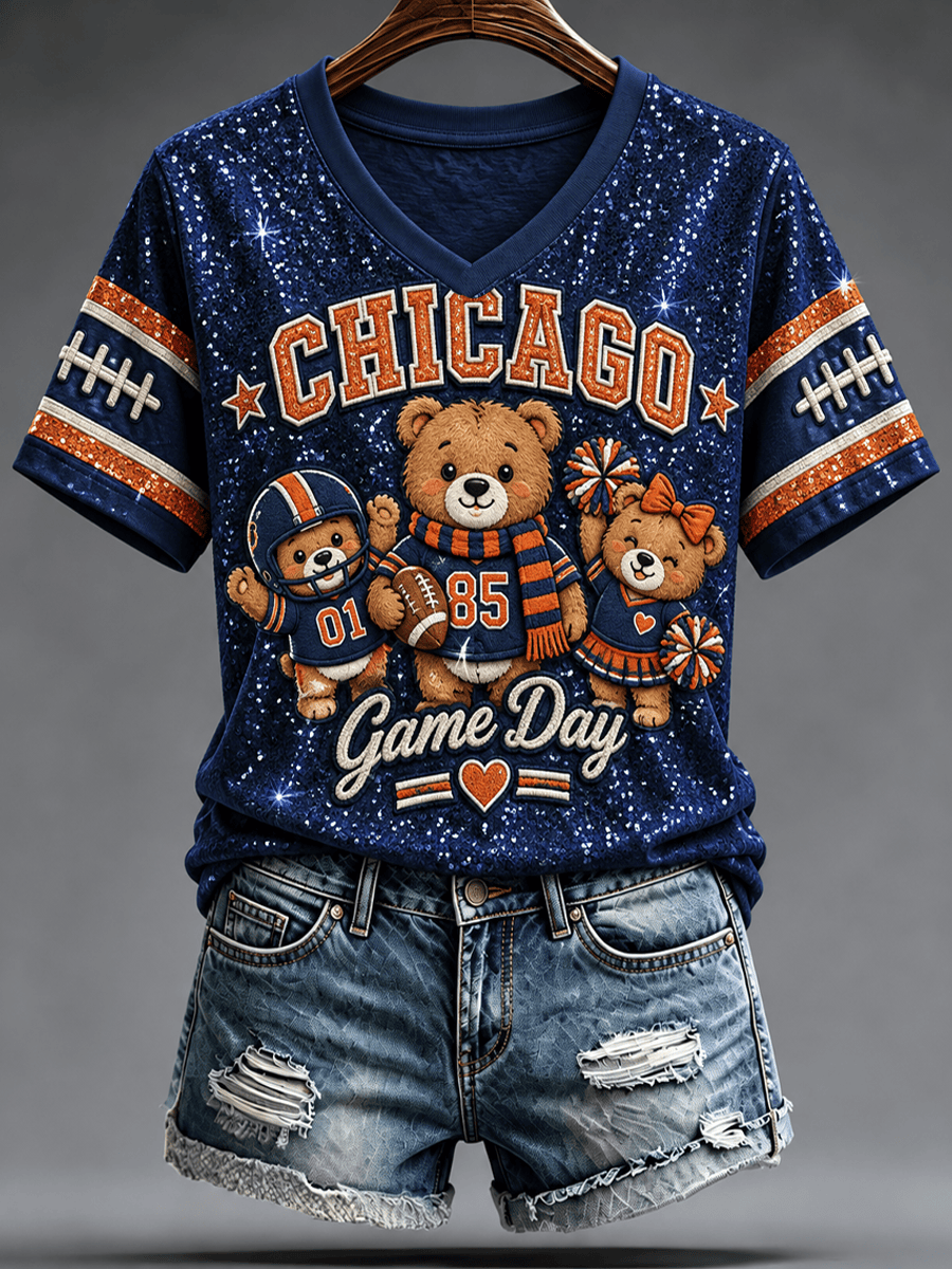 Glamasiacorner Unisex Chicago Bears Shirt - Game Day