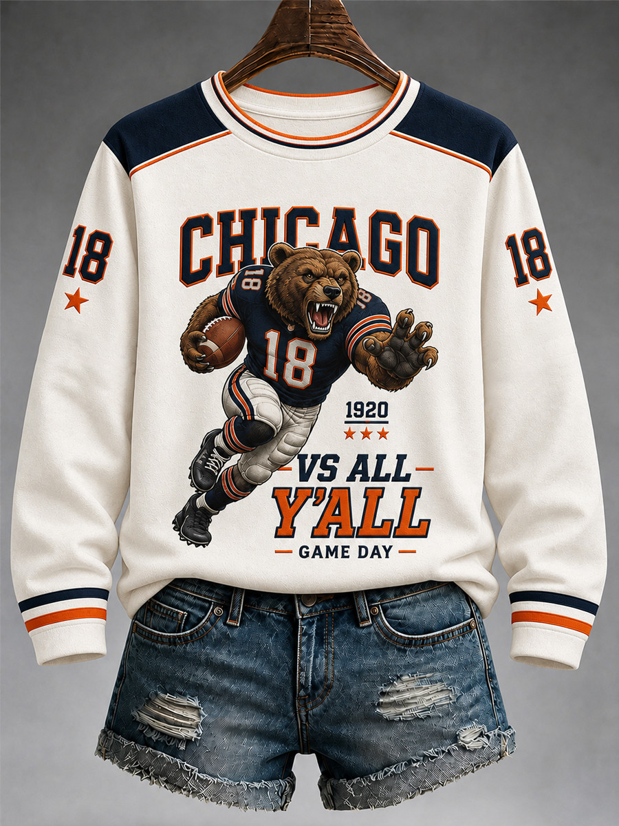 Glamasiacorner Unisex Chicago Bears Sweatshirt - Football