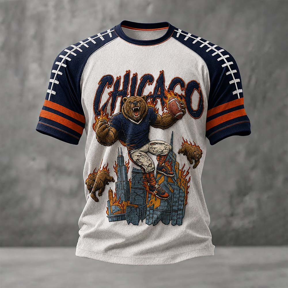 Glamasiacorner Unisex Chicago Bears T-Shirt - Football