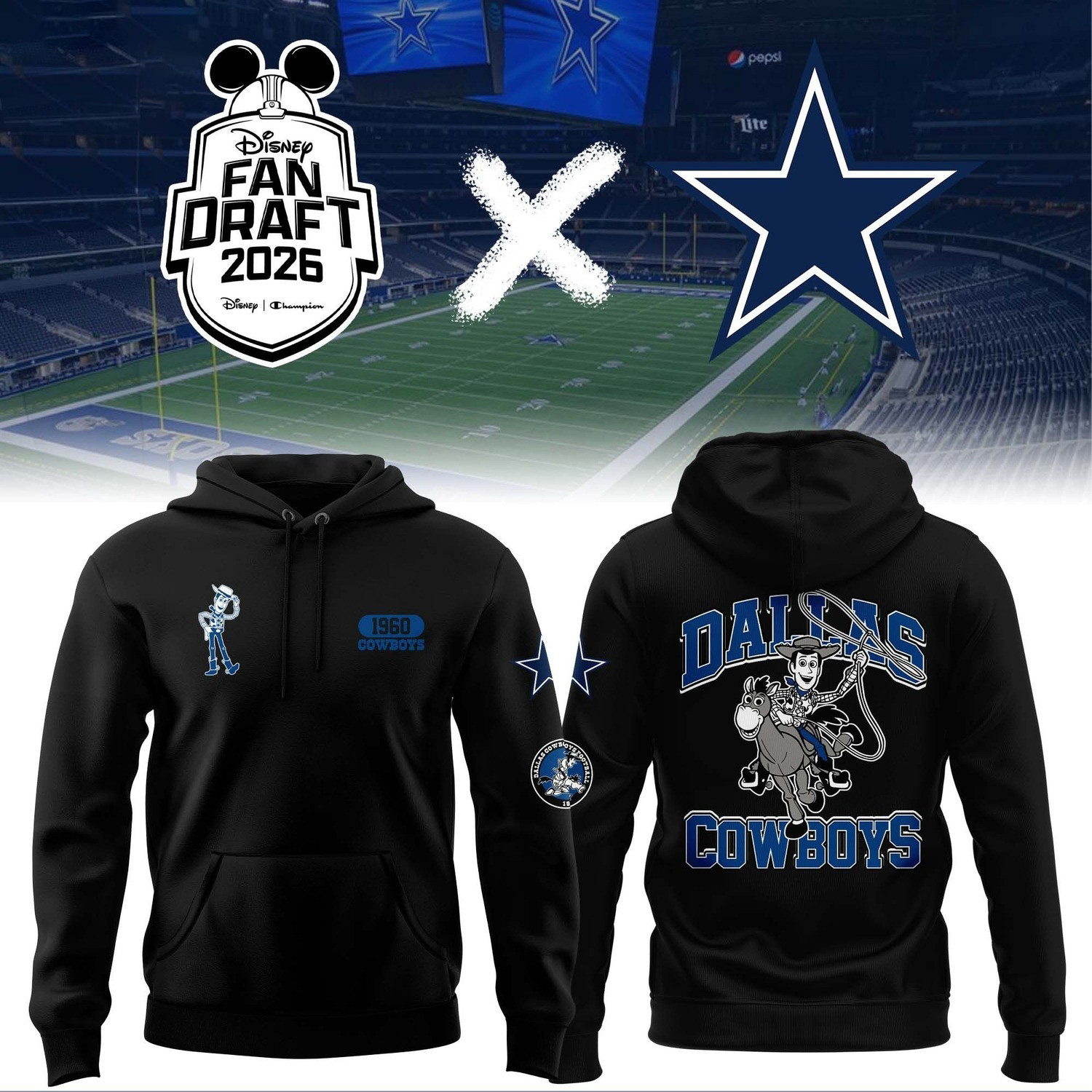Glamasiacorner Unisex Dallas Cowboys Hoodie