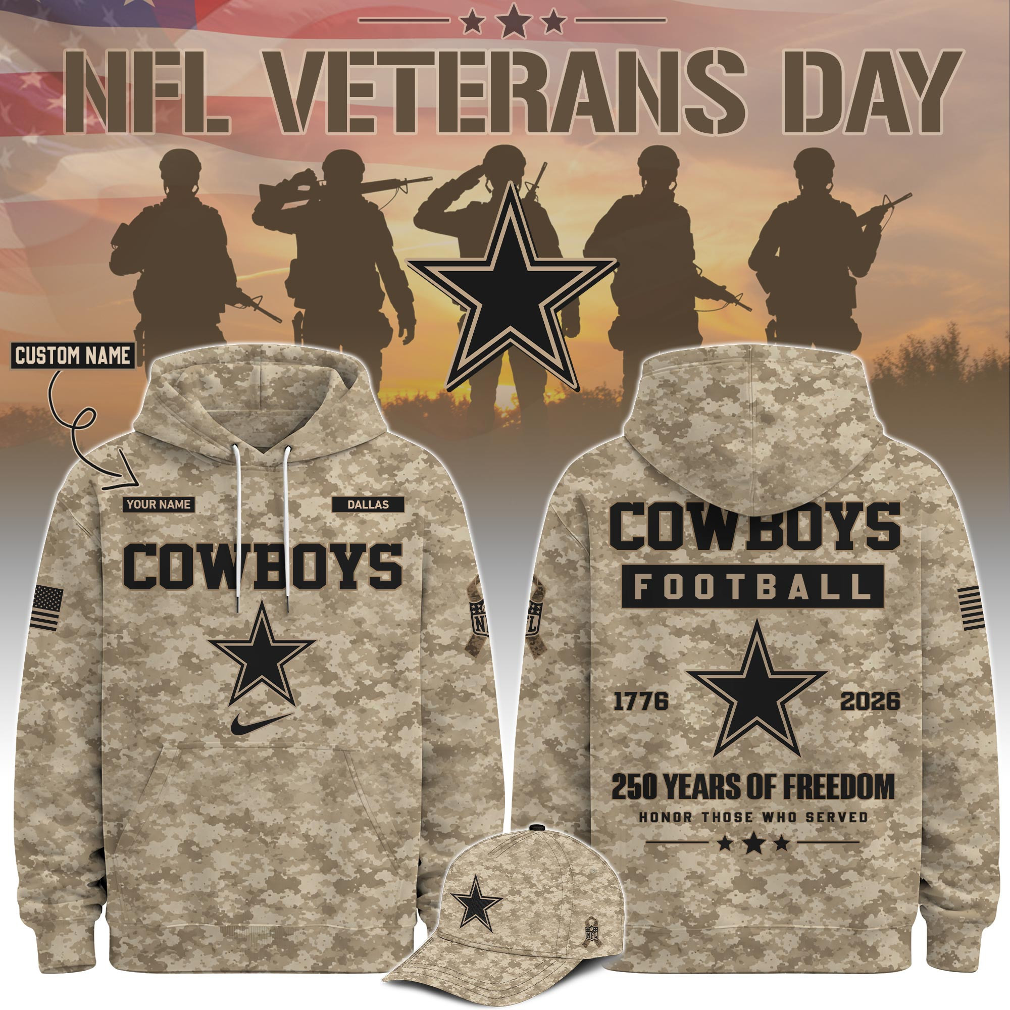 Glamasiacorner Unisex Dallas Cowboys Hoodie