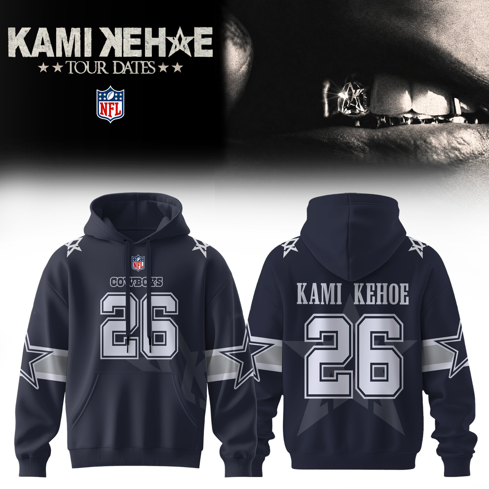 Glamasiacorner Unisex Dallas Cowboys Hoodie - Football
