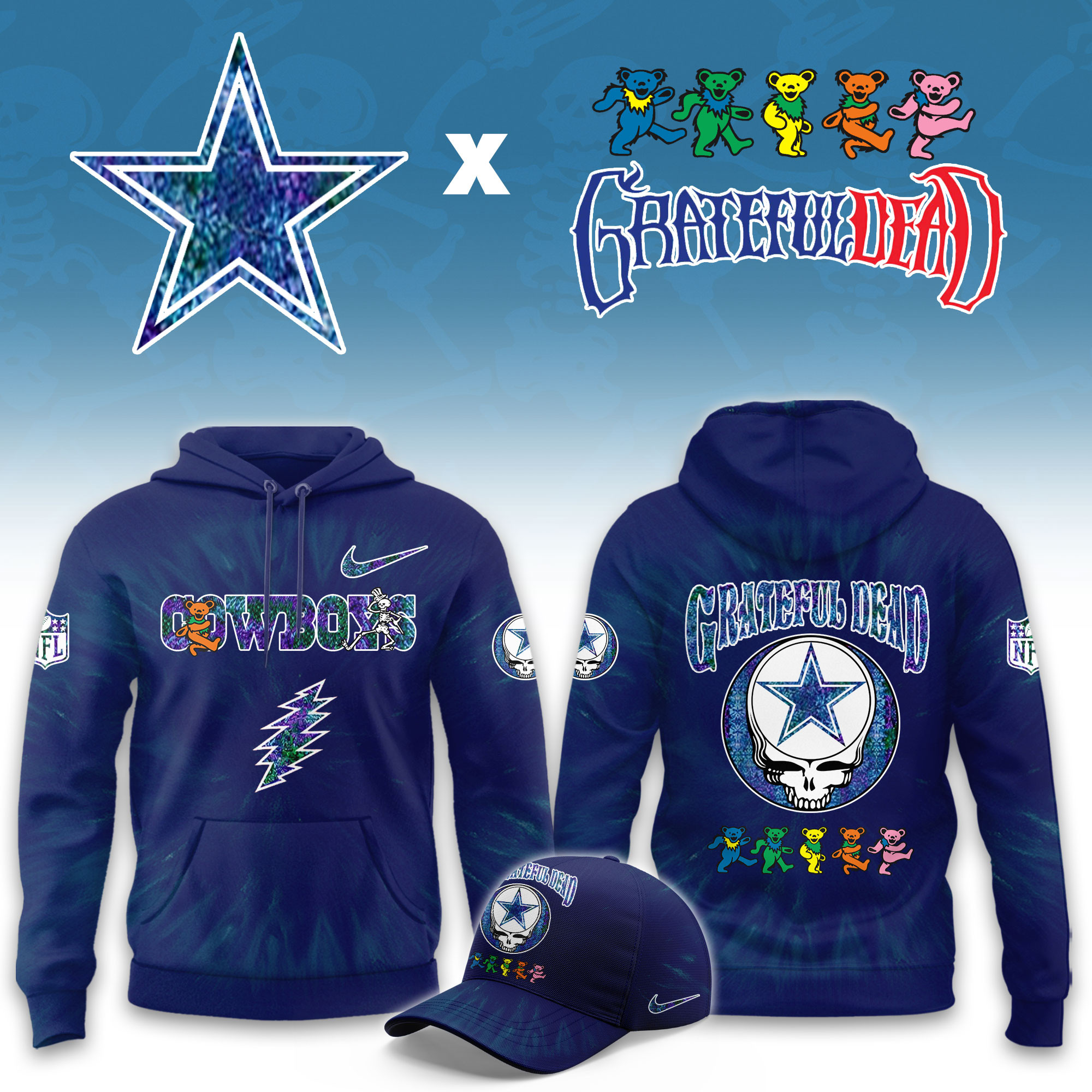 Glamasiacorner Unisex Dallas Cowboys Hoodie - Game Day