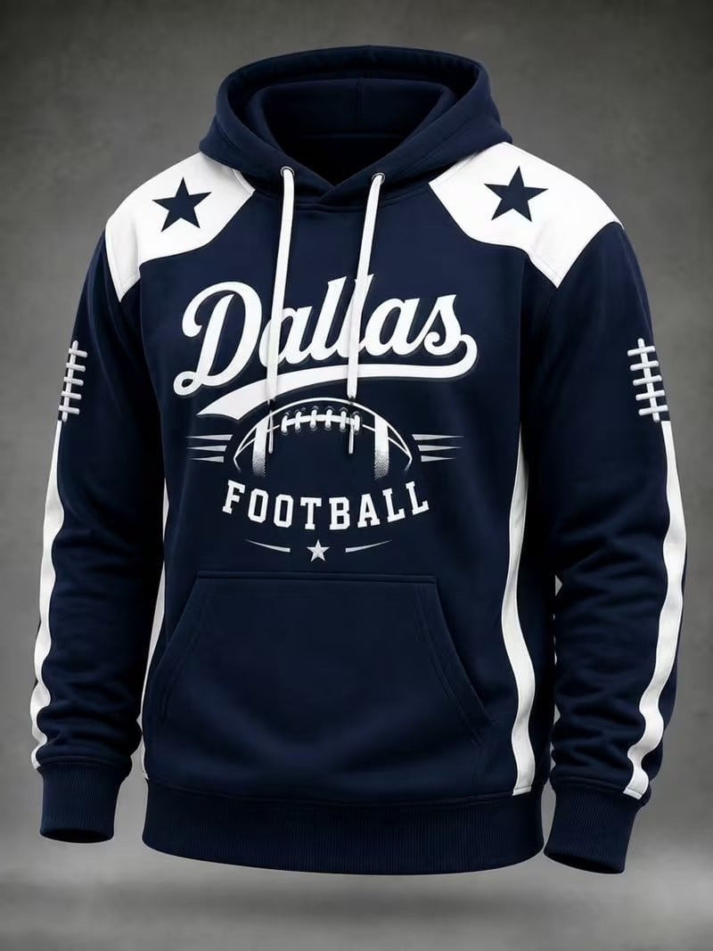 Glamasiacorner Unisex Dallas Cowboys Hoodie - Game Day Football