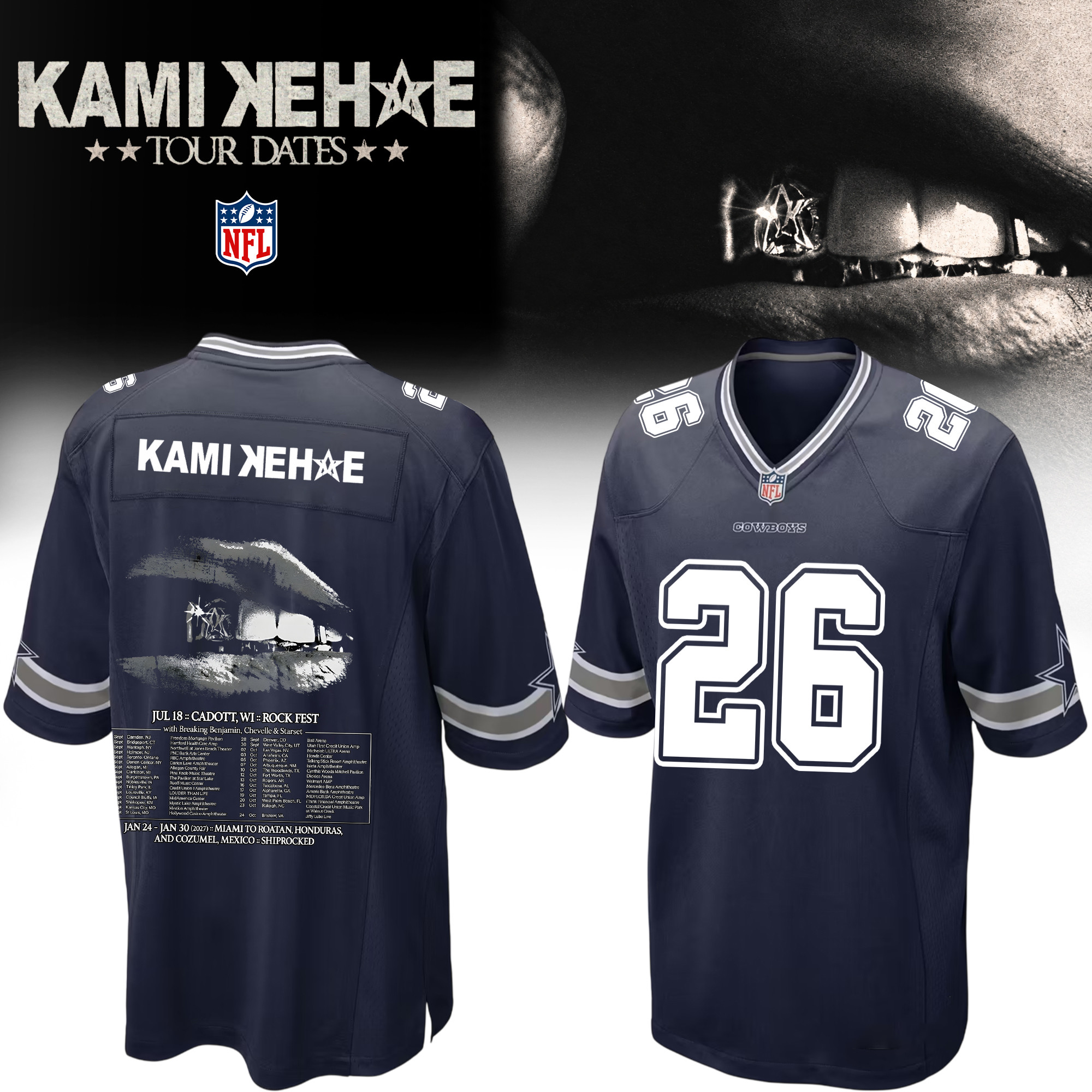 Glamasiacorner Unisex Dallas Cowboys Jersey - Game Day