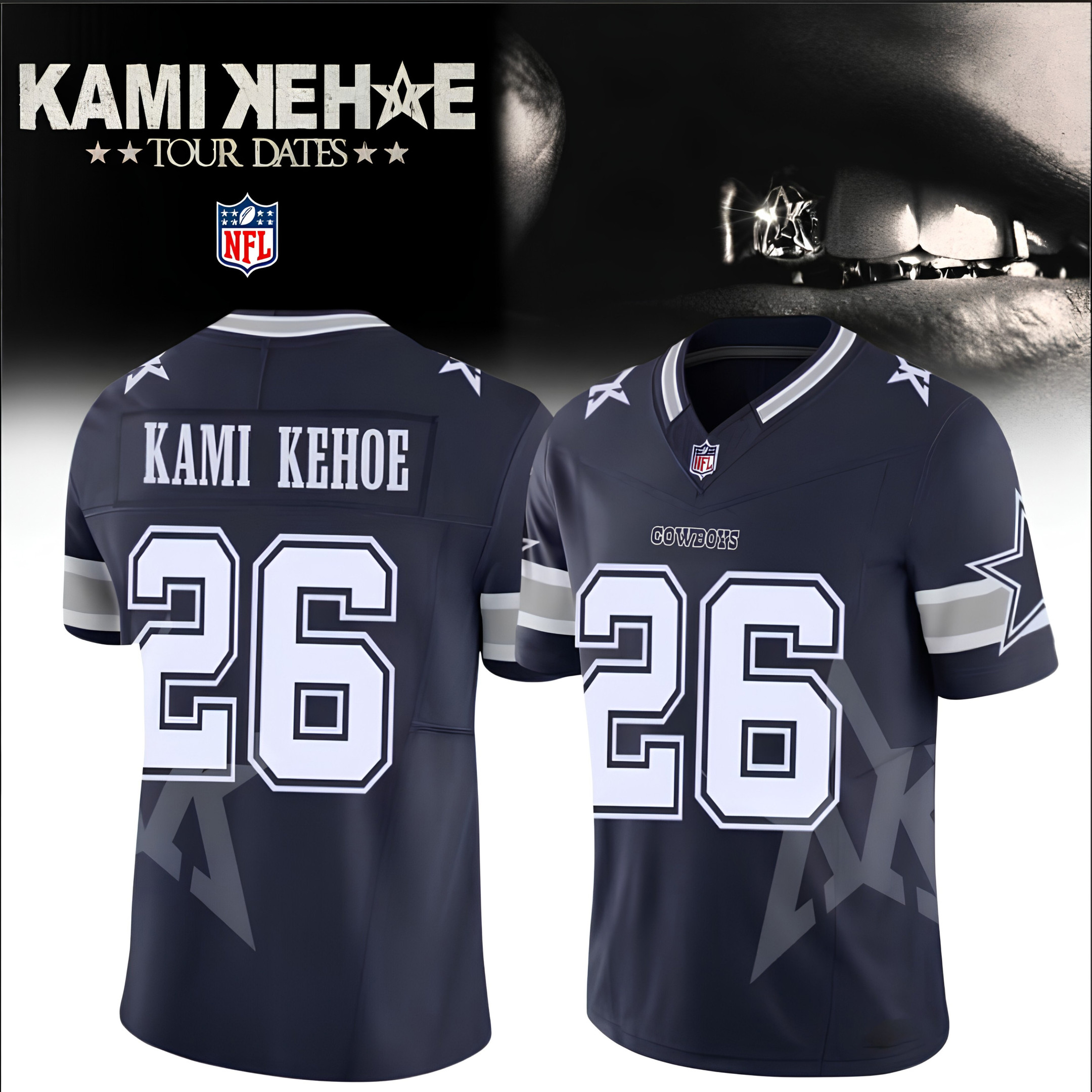 Glamasiacorner Unisex Dallas Cowboys Jersey - Game Day Fan Gear