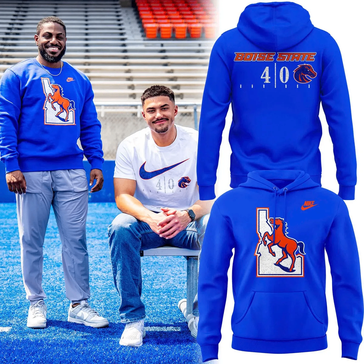 Glamasiacorner Unisex Denver Broncos Hoodie - Football