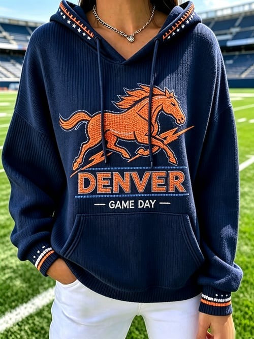 Glamasiacorner Unisex Denver Broncos Hoodie - Football