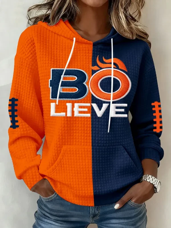 Glamasiacorner Unisex Denver Broncos Hoodie - Game Day Football