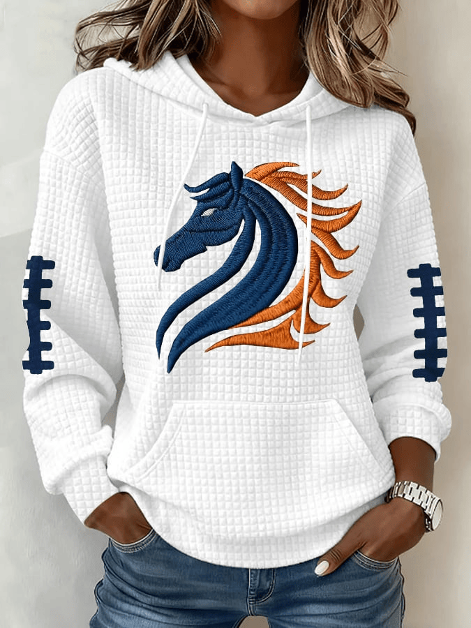 Glamasiacorner Unisex Denver Broncos Hoodie - Game Day Mascot