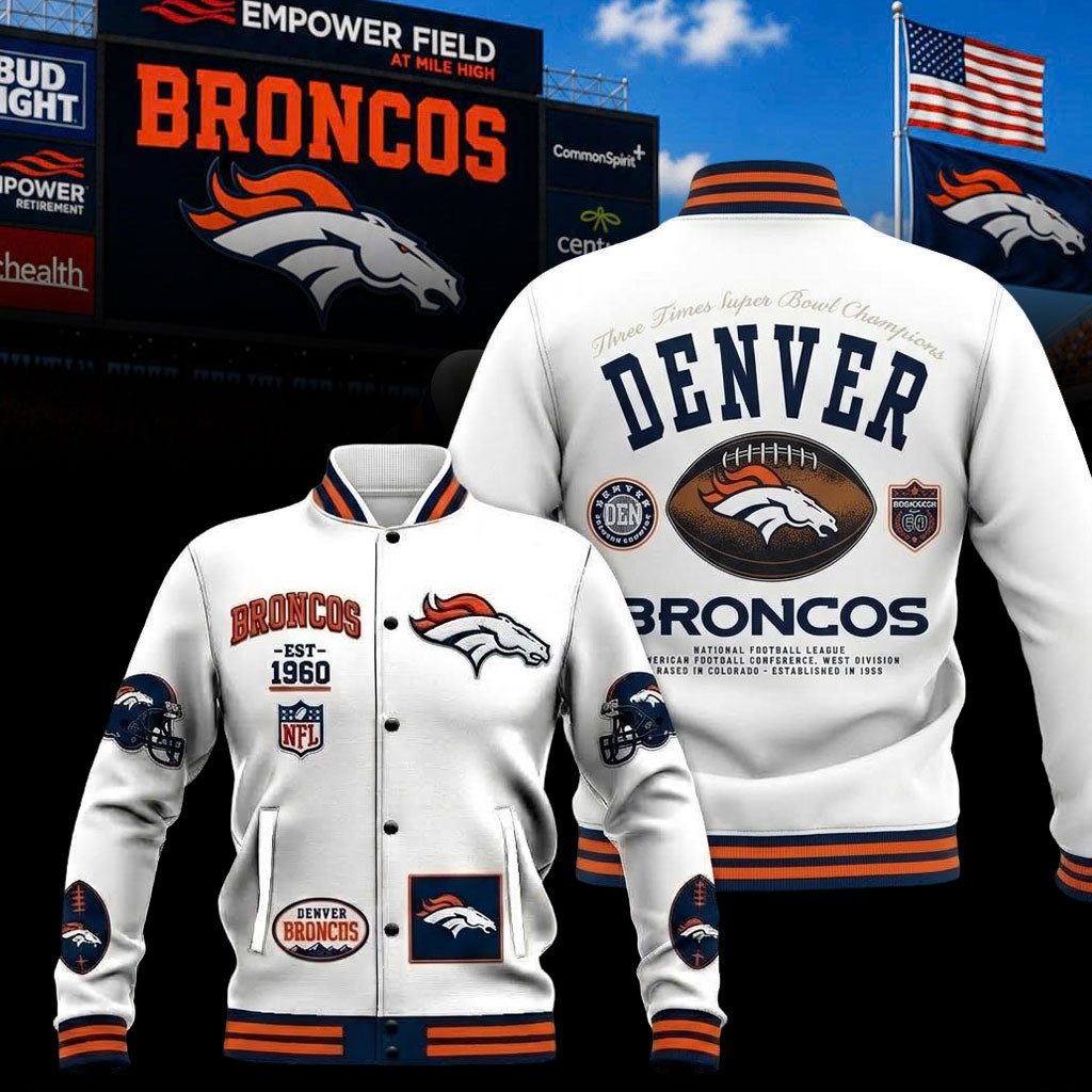 Glamasiacorner Unisex Denver Broncos Jacket
