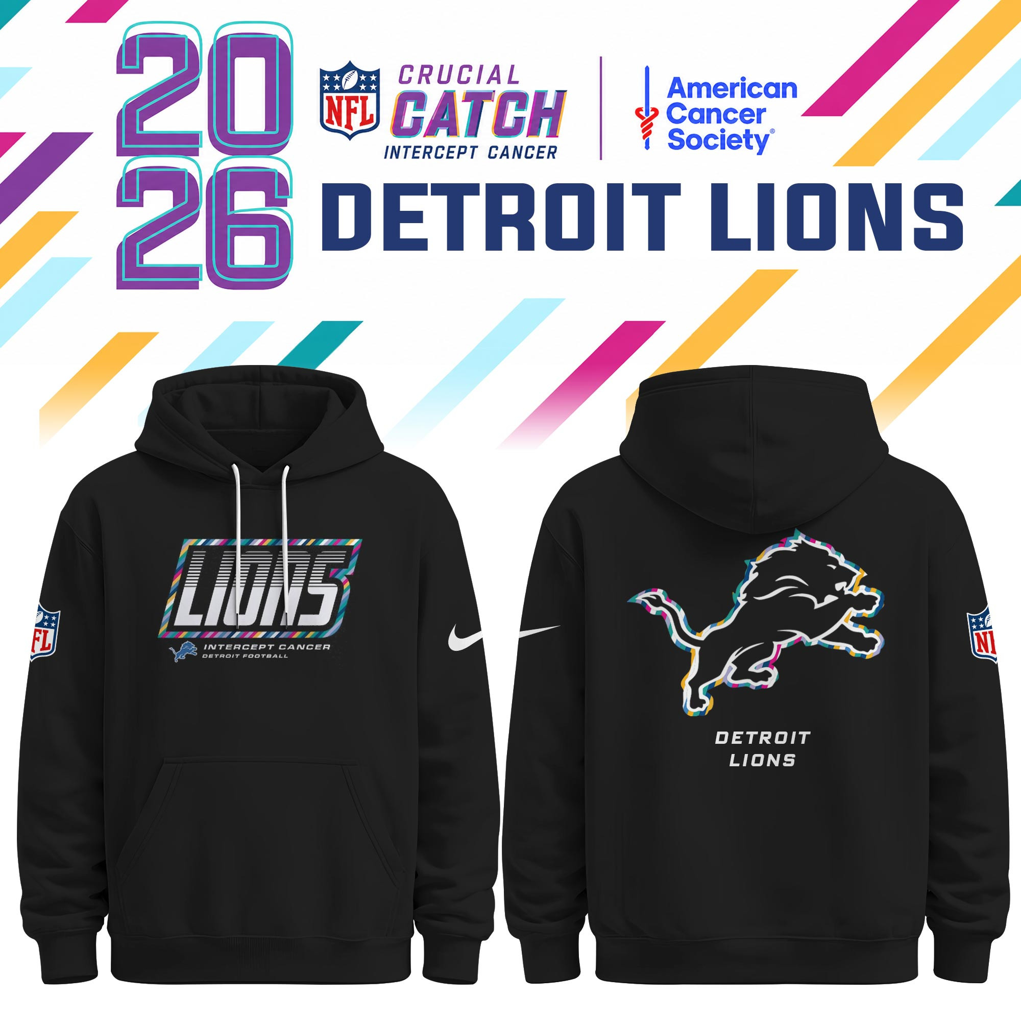 Glamasiacorner Unisex Detroit Lions Hoodie