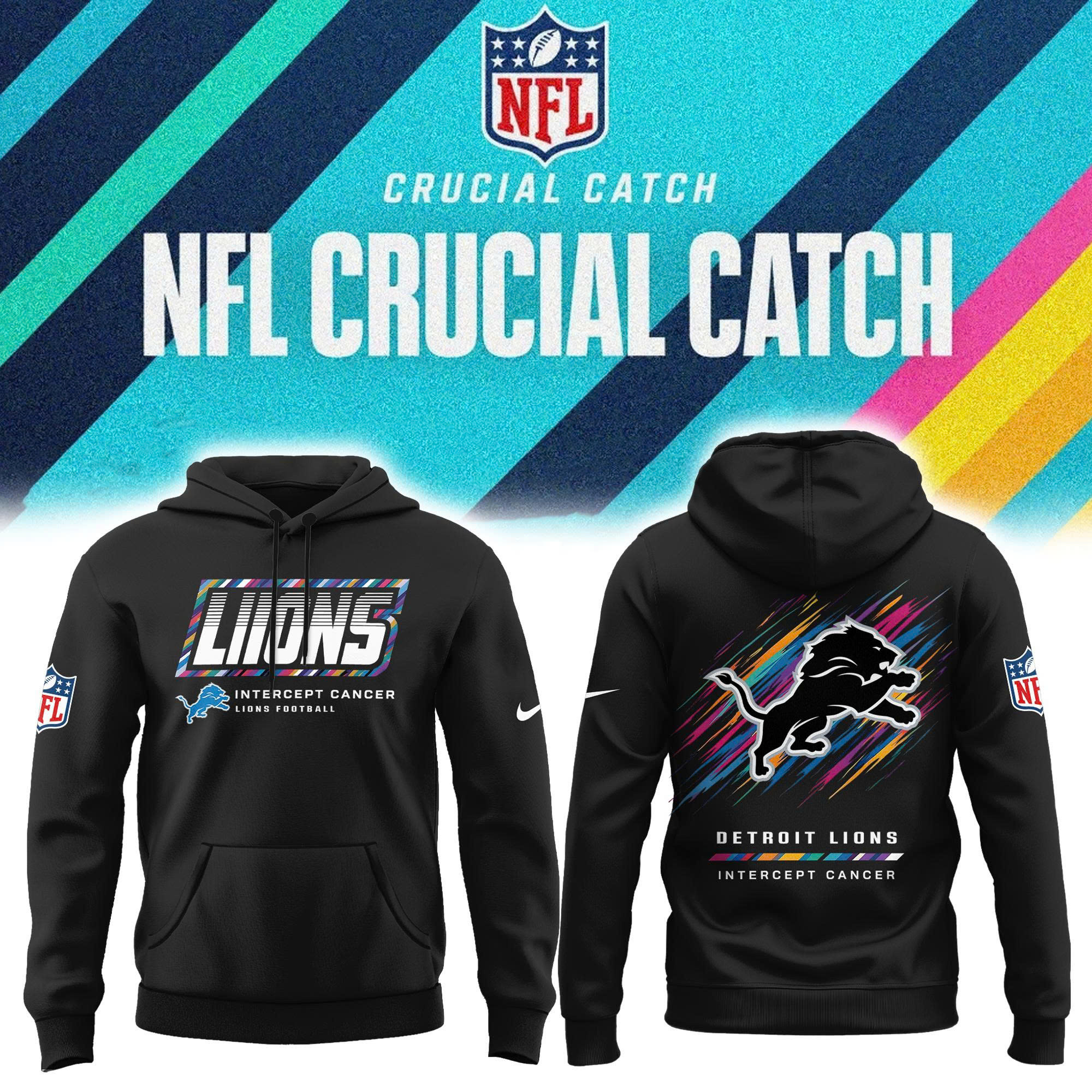 Glamasiacorner Unisex Detroit Lions Hoodie