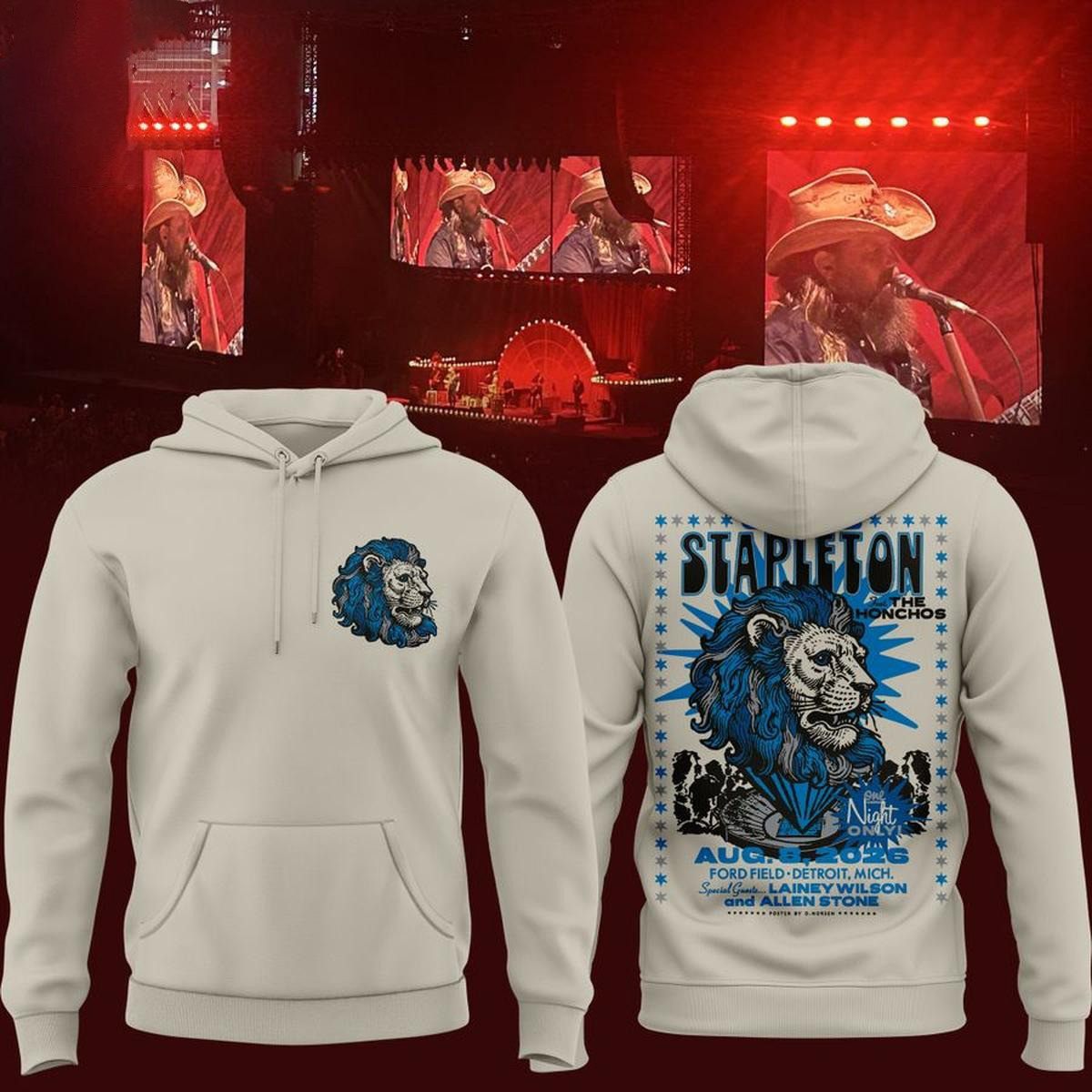 Glamasiacorner Unisex Detroit Lions Hoodie