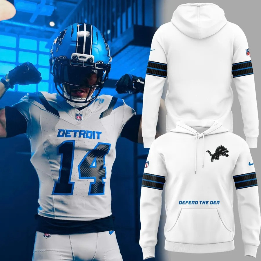 Glamasiacorner Unisex Detroit Lions Hoodie - Game Day Football