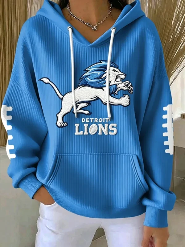 Glamasiacorner Unisex Detroit Lions Hoodie - Game Day Football