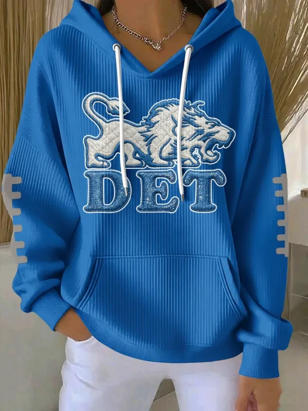 Glamasiacorner Unisex Detroit Lions Hoodie - Game Day Football