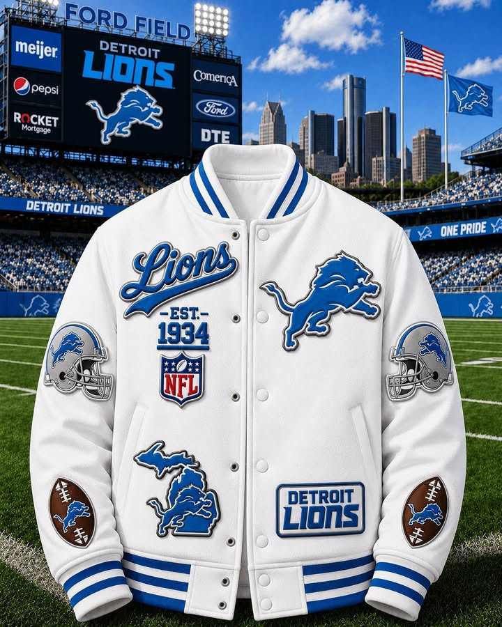 Glamasiacorner Unisex Detroit Lions Jacket - Football